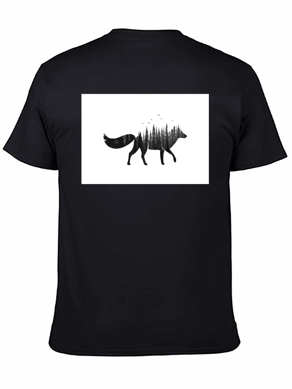 Wolf Forest Graphic Tee - Black