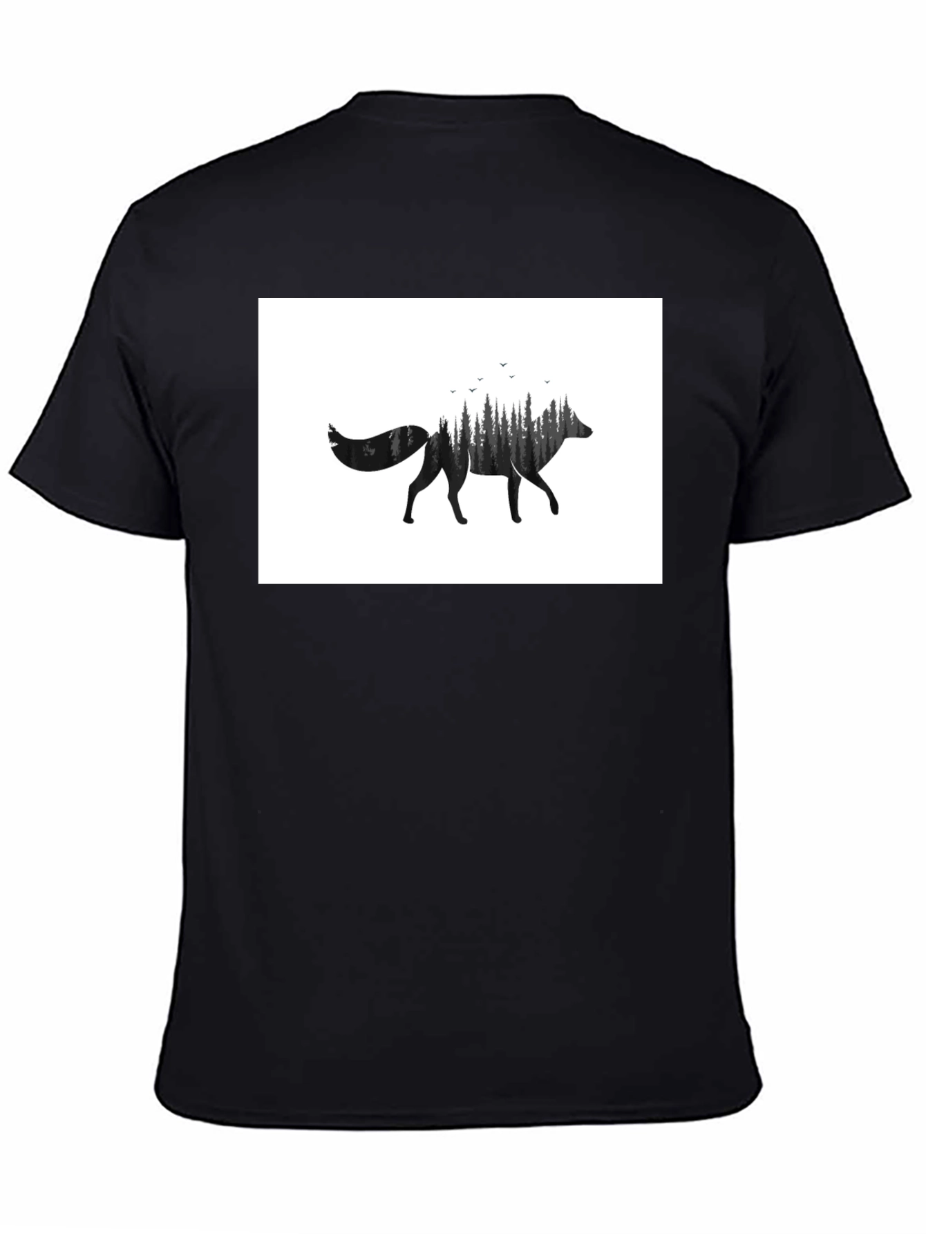 Wolf Forest Graphic Tee - Black
