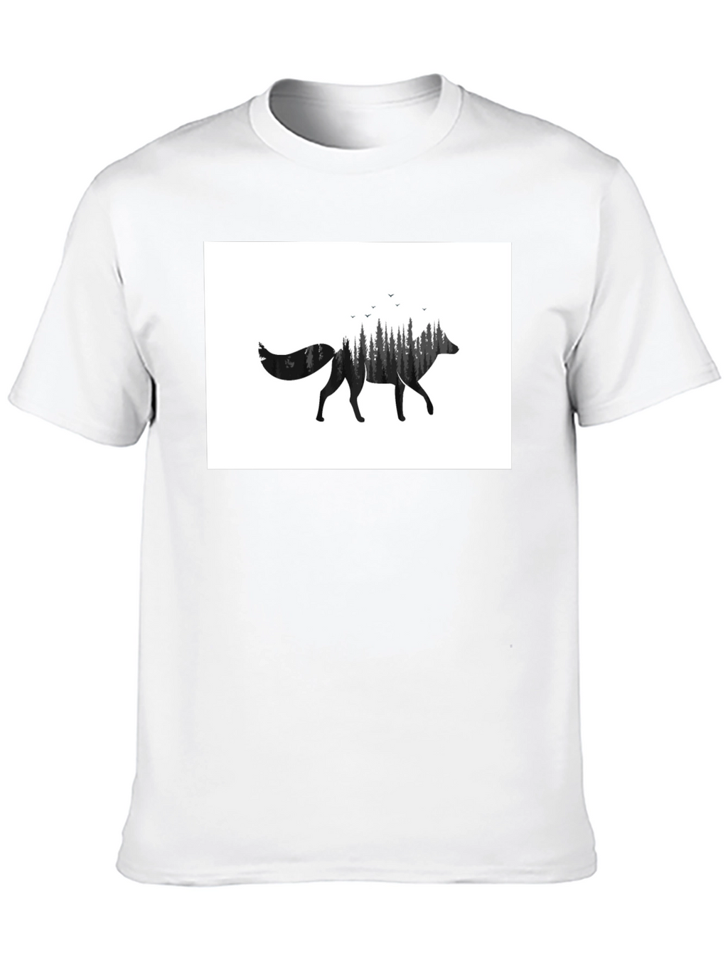Wolf Forest Graphic Tee - Black
