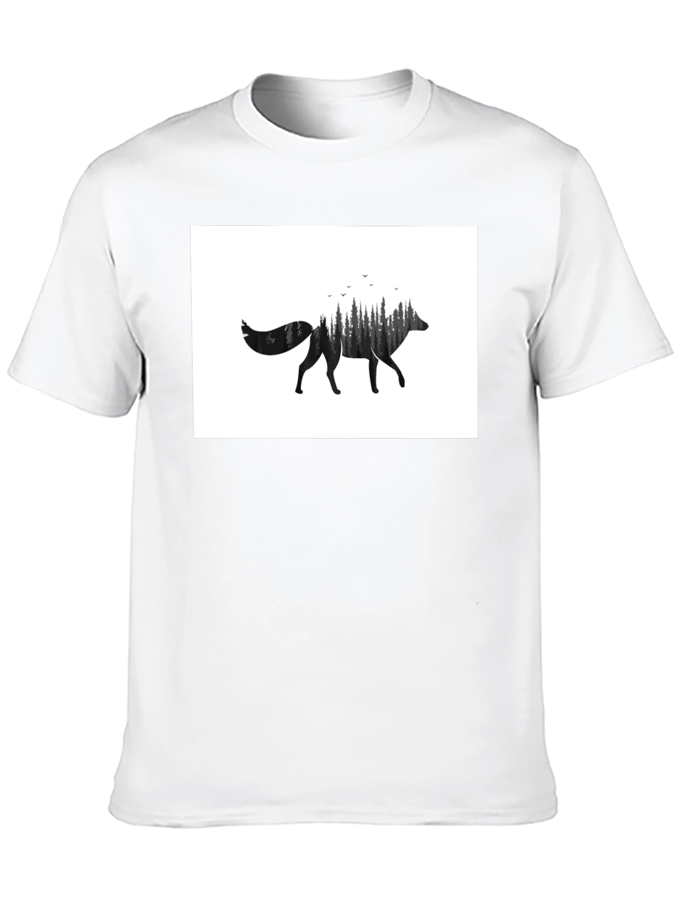 Wolf Forest Graphic Tee - Black