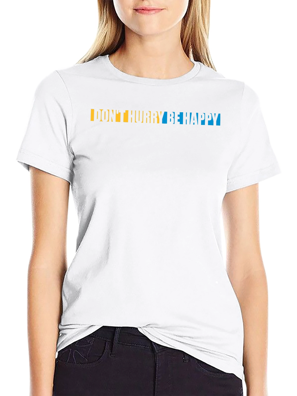 Dont Worry Be Happy T-Shirt - Graphic Print