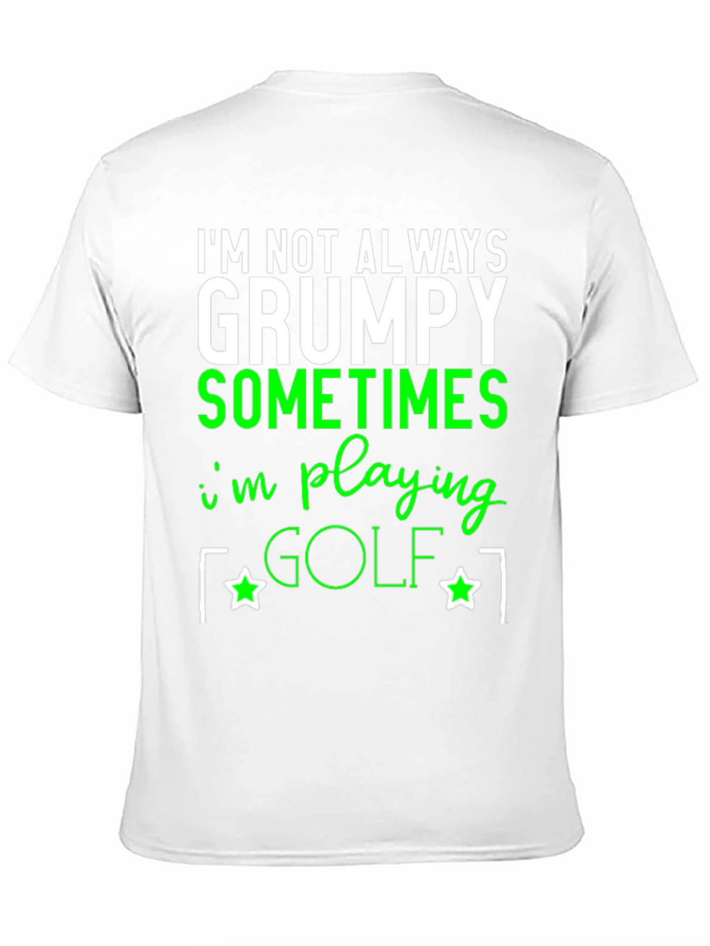 Grumpy Golfing T-Shirt - Funny Novelty Tee