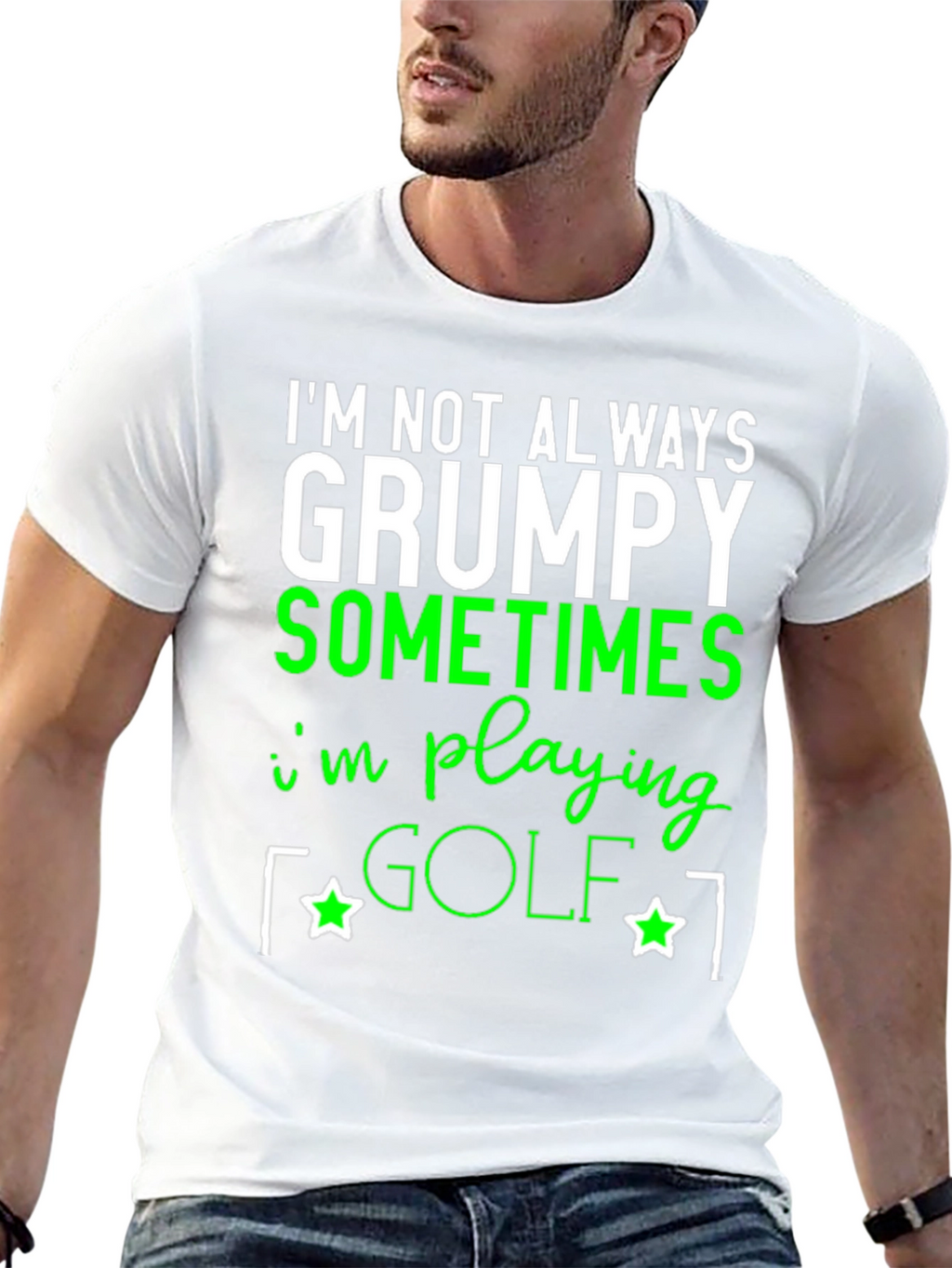 Grumpy Golfing T-Shirt - Funny Novelty Tee