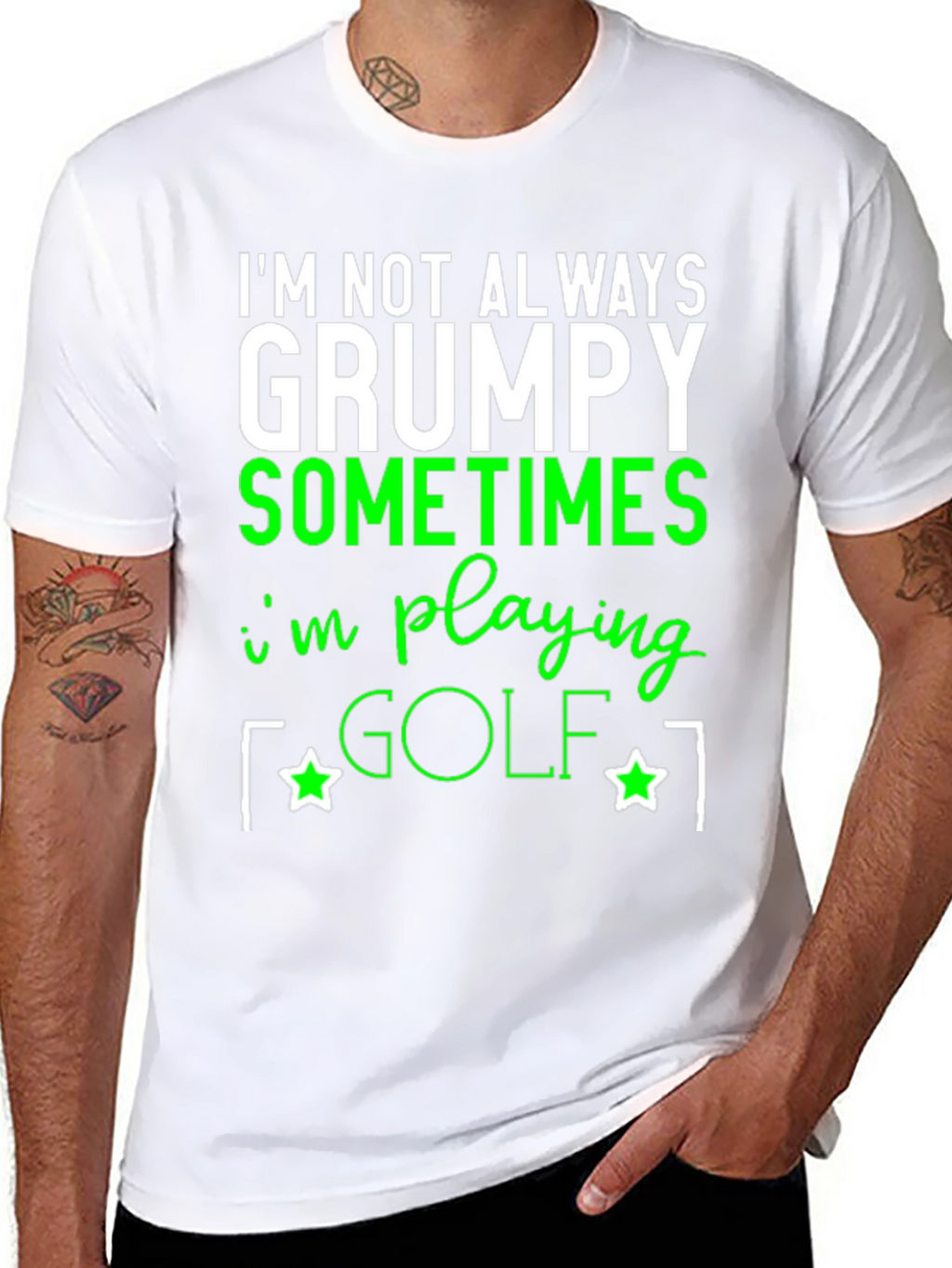 Grumpy Golfing T-Shirt - Funny Novelty Tee