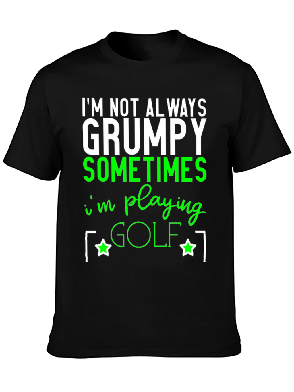 Grumpy Golfing T-Shirt - Funny Novelty Tee