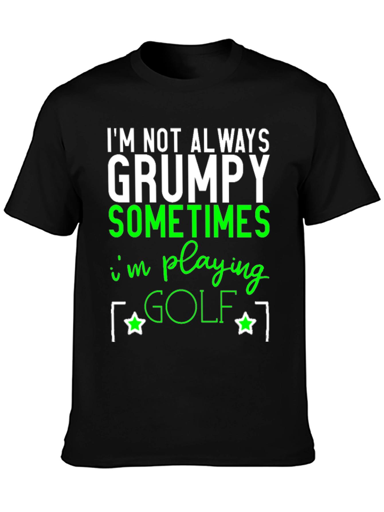 Grumpy Golfing T-Shirt - Funny Novelty Tee