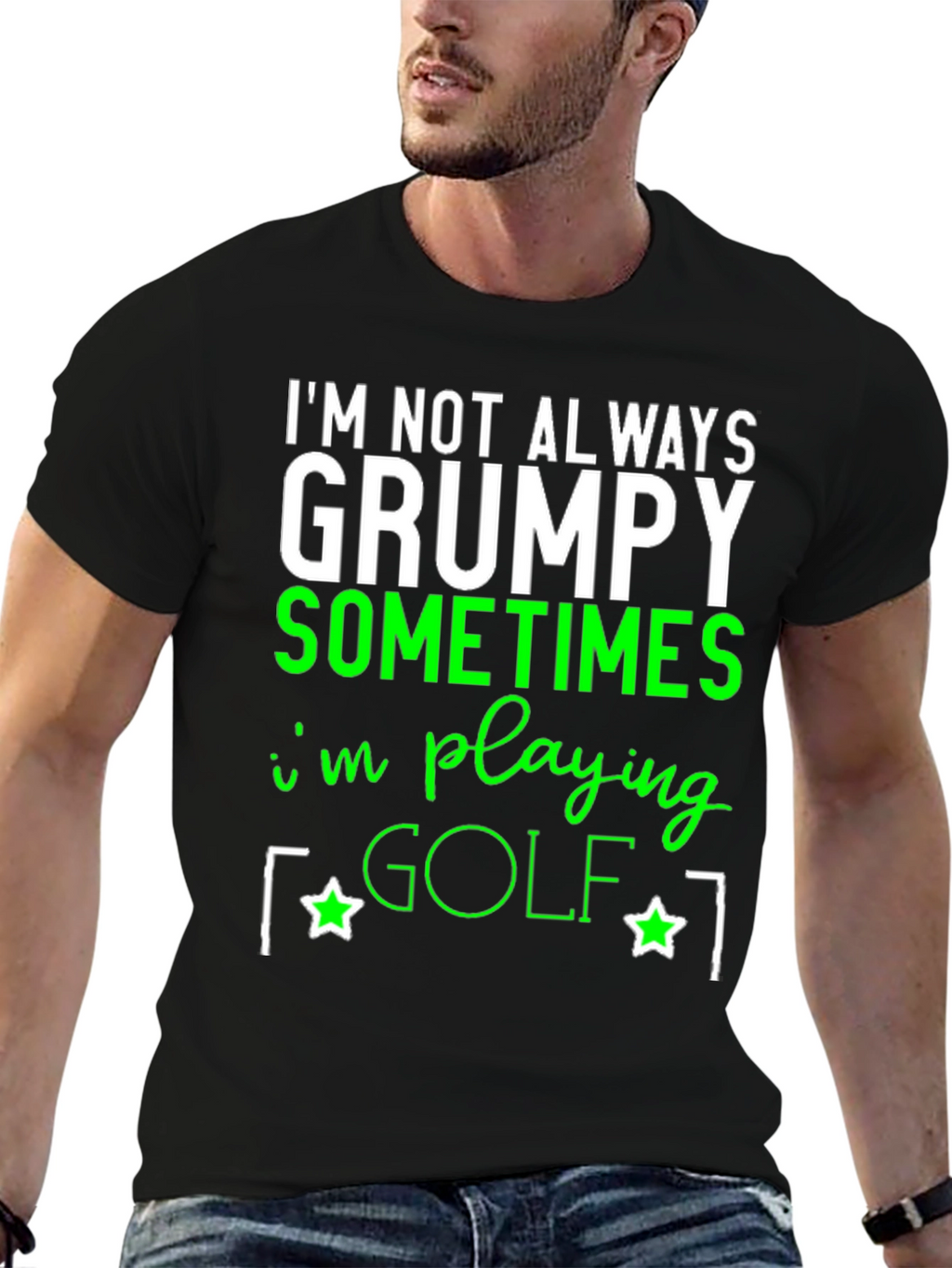 Grumpy Golfing T-Shirt - Funny Novelty Tee