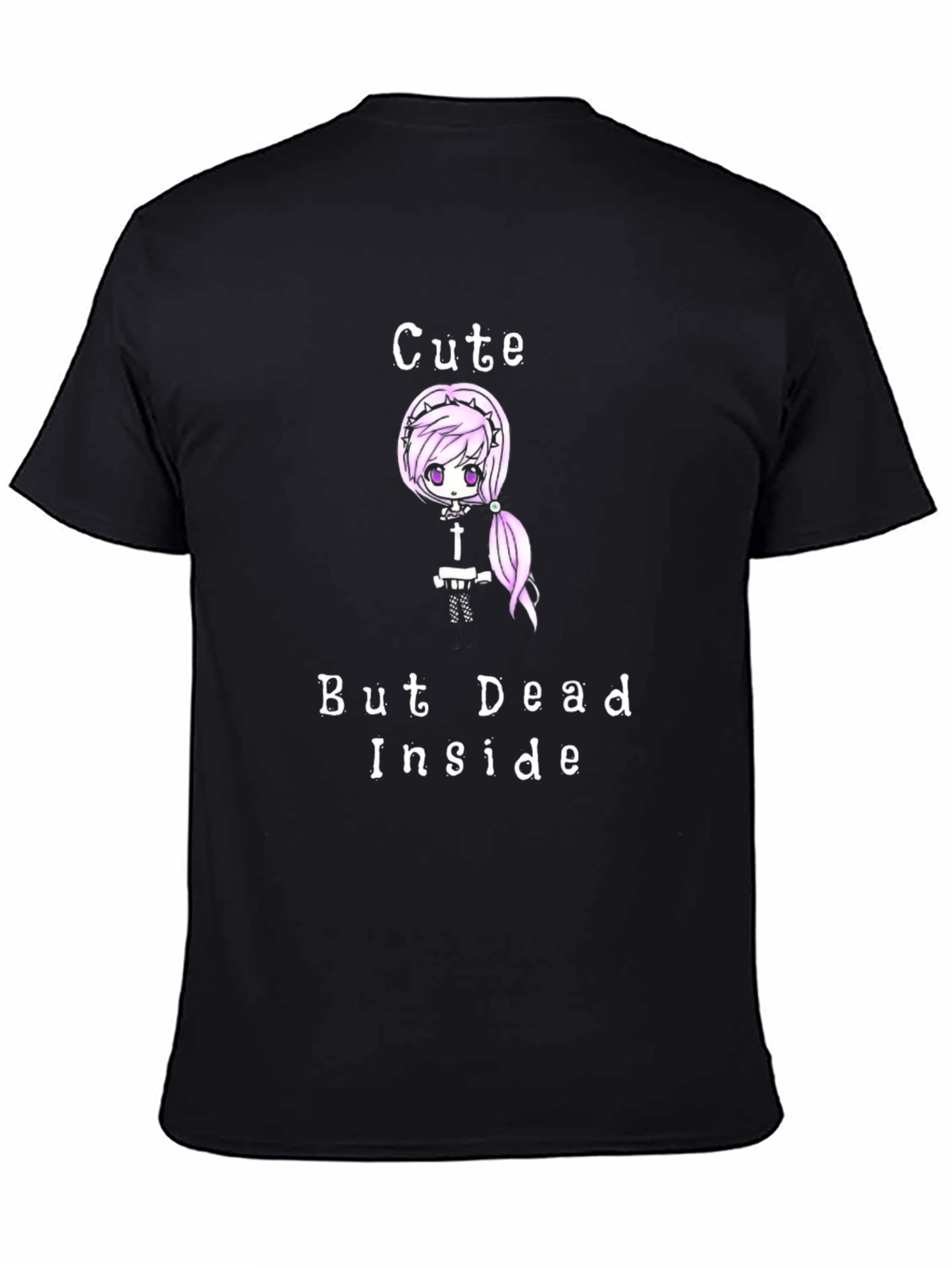 Cute But Dead Inside Black Graphic T-Shirt