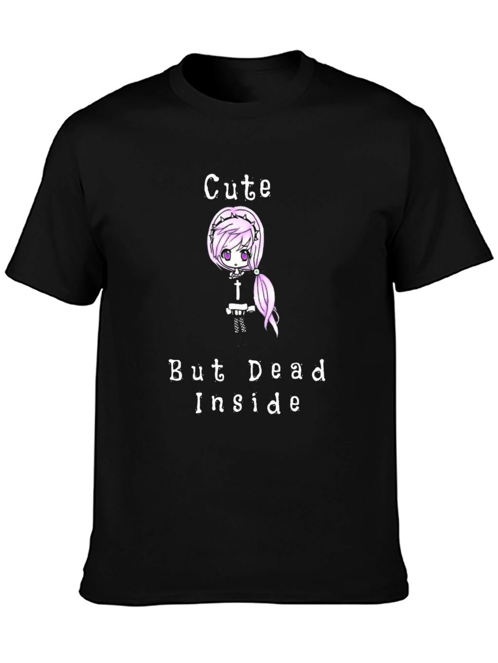 Cute But Dead Inside Black Graphic T-Shirt