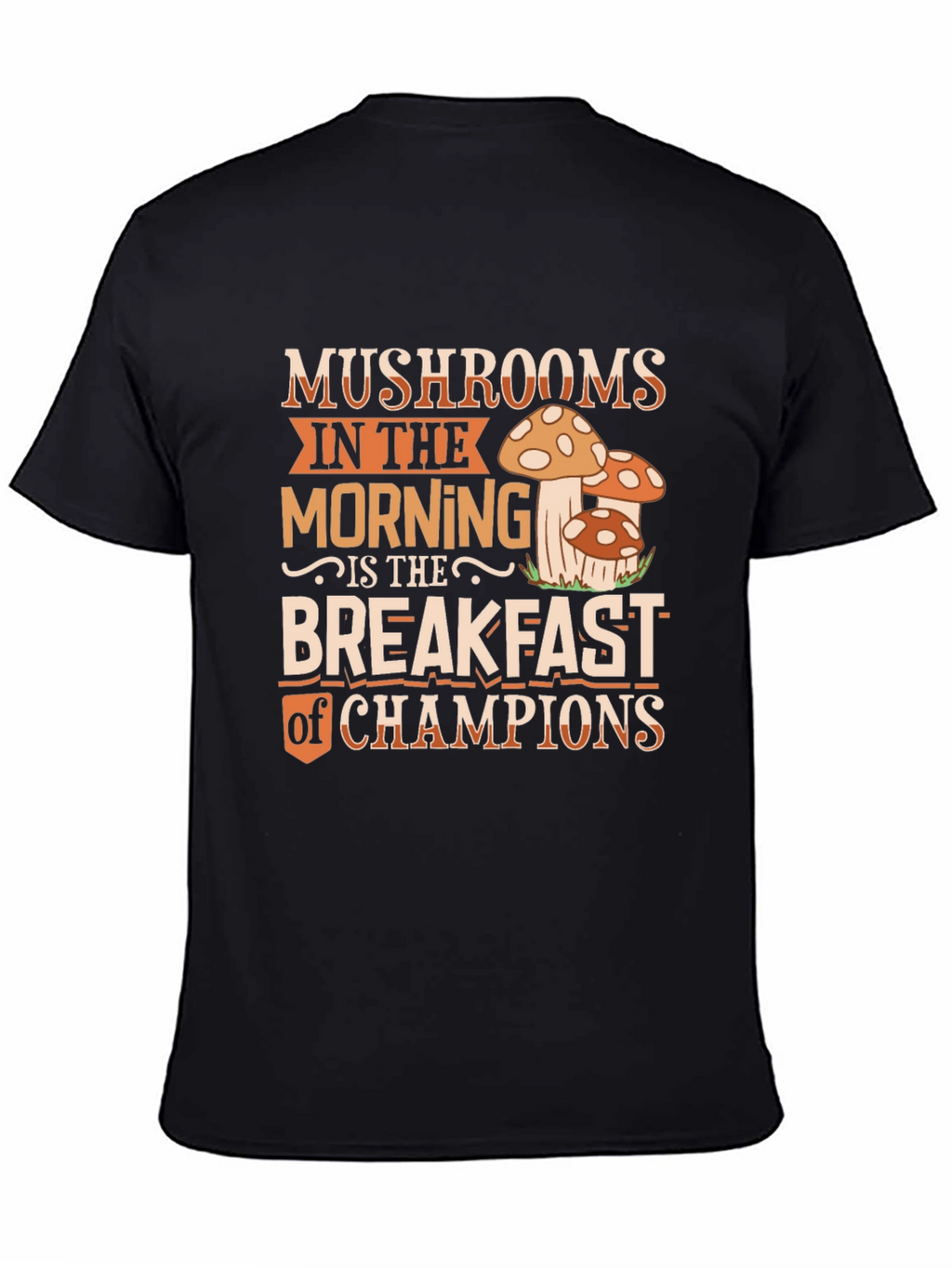 Mushroom Breakfast Champions Graphic Tee