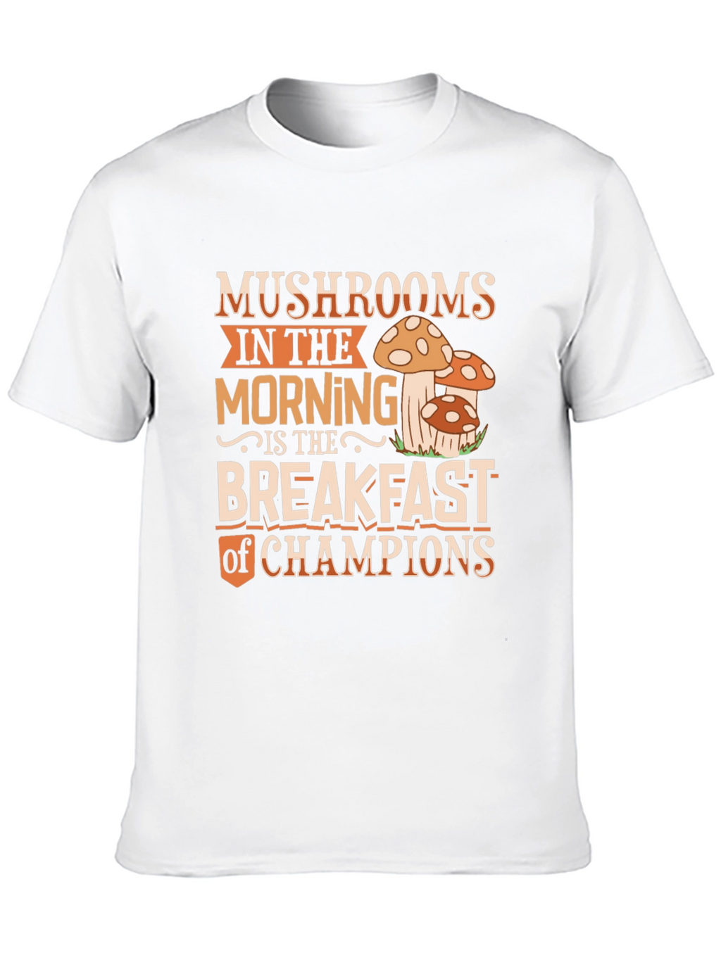 Mushroom Breakfast Champions Graphic Tee