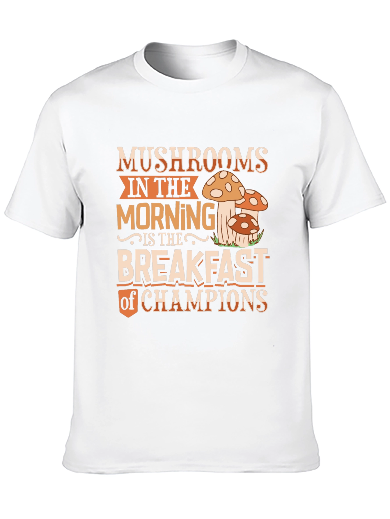 Mushroom Breakfast Champions Graphic Tee