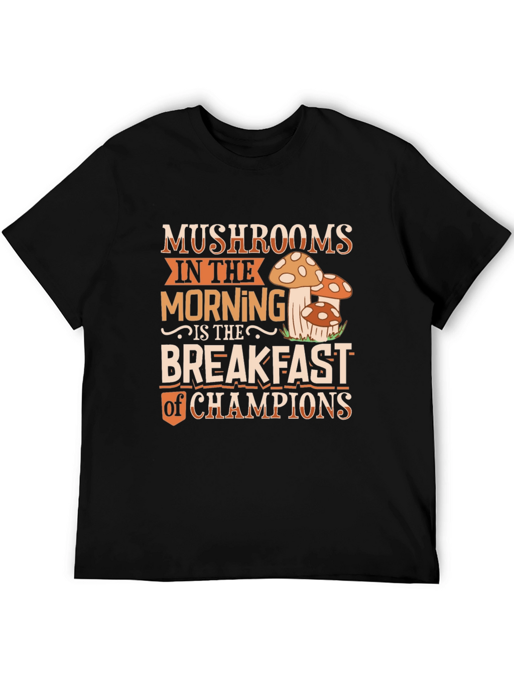 Mushroom Breakfast Champions Graphic Tee