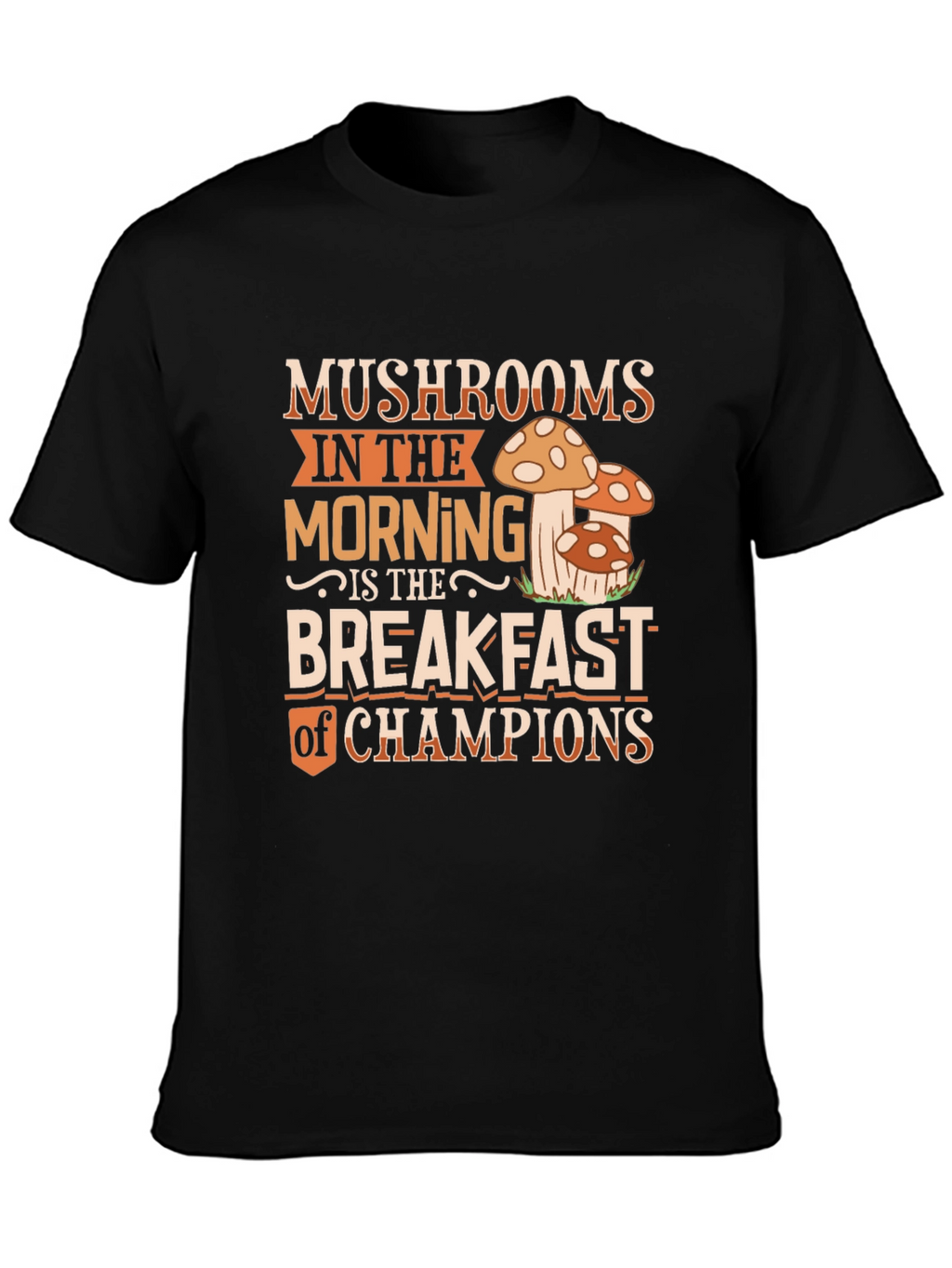 Mushroom Breakfast Champions Graphic Tee