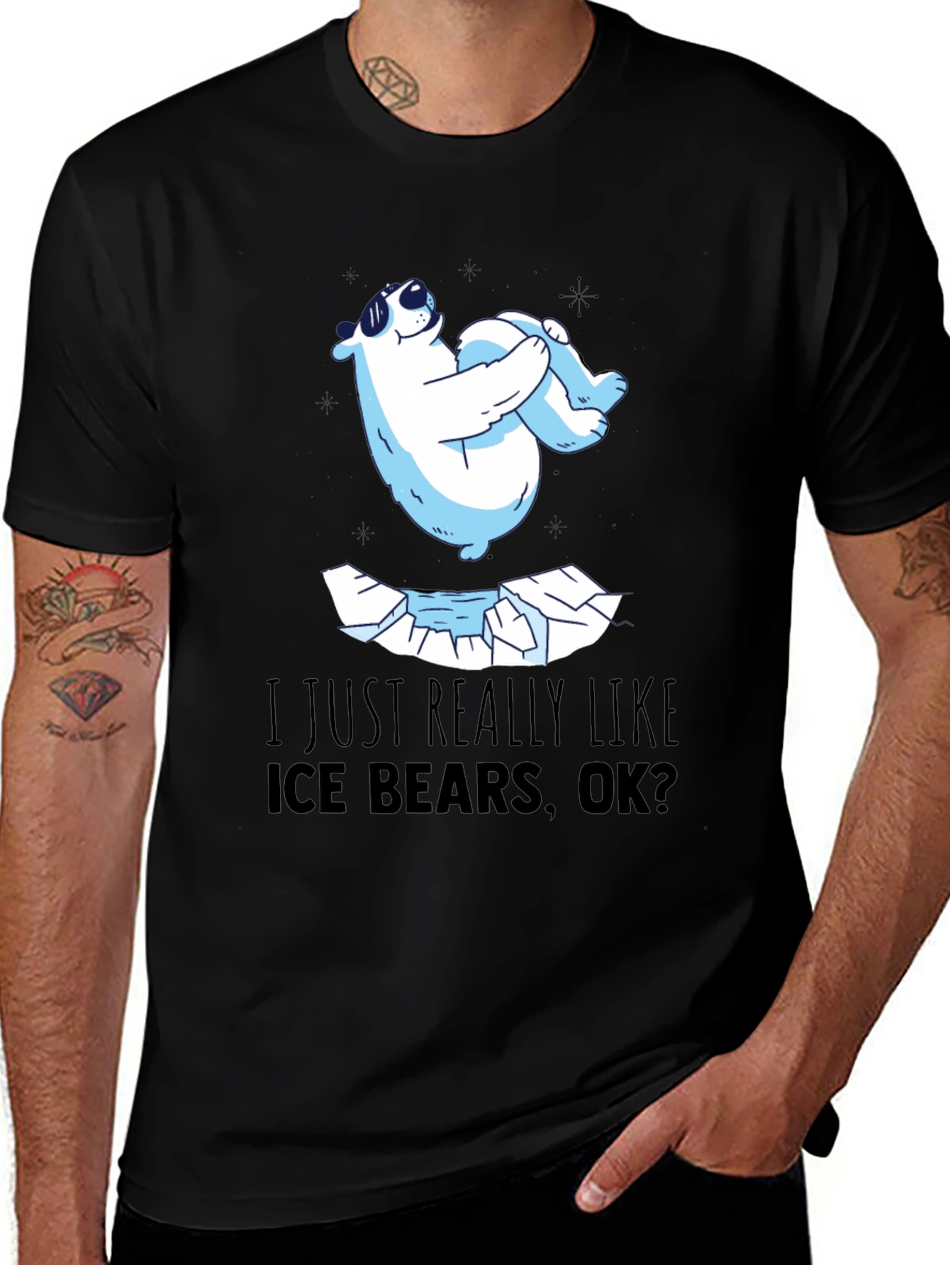 Cool Polar Bear T-Shirt - I Just Really Like Ice Bears