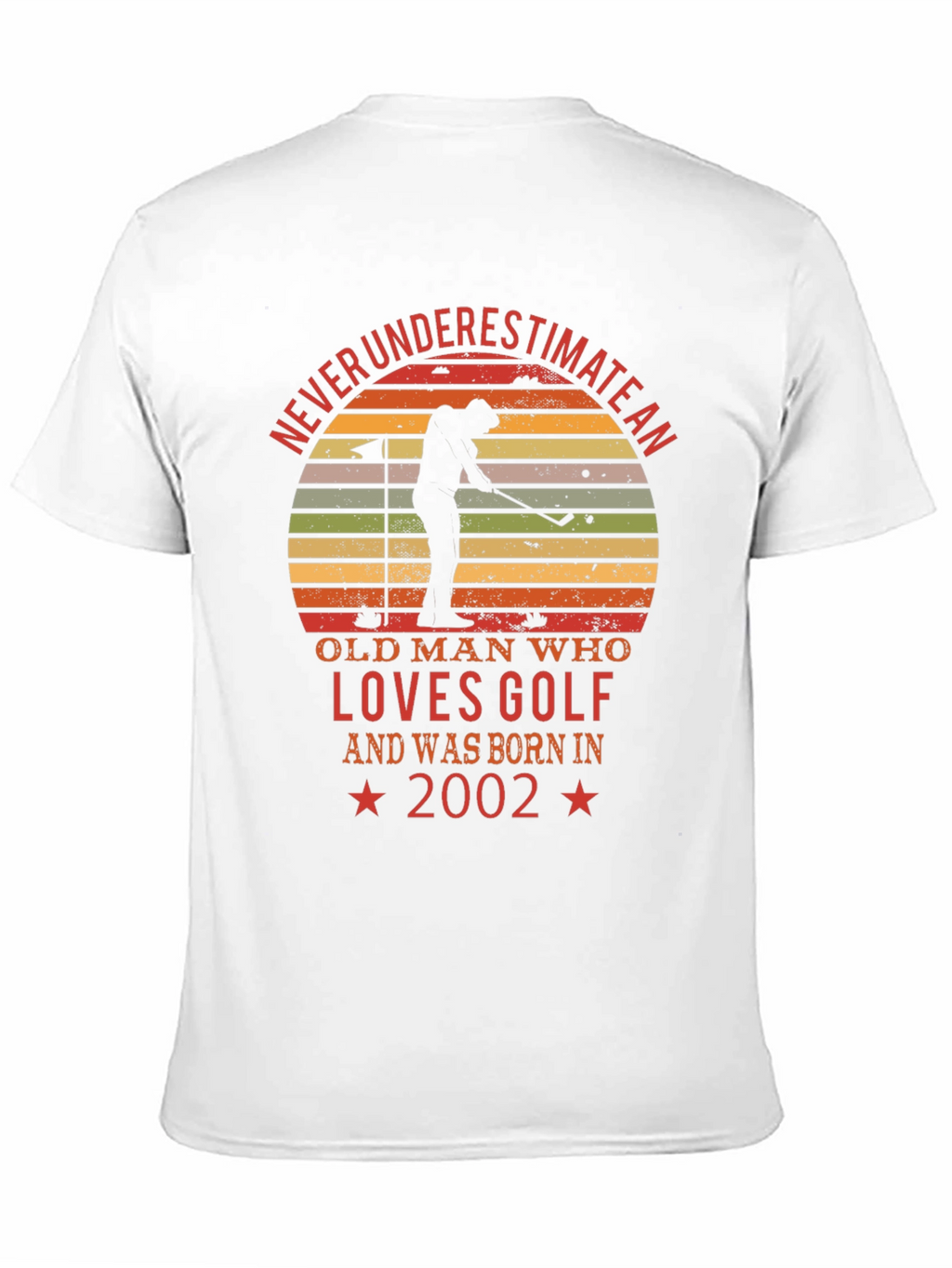 Old Man Golf Lover Born in 2002 T-Shirt