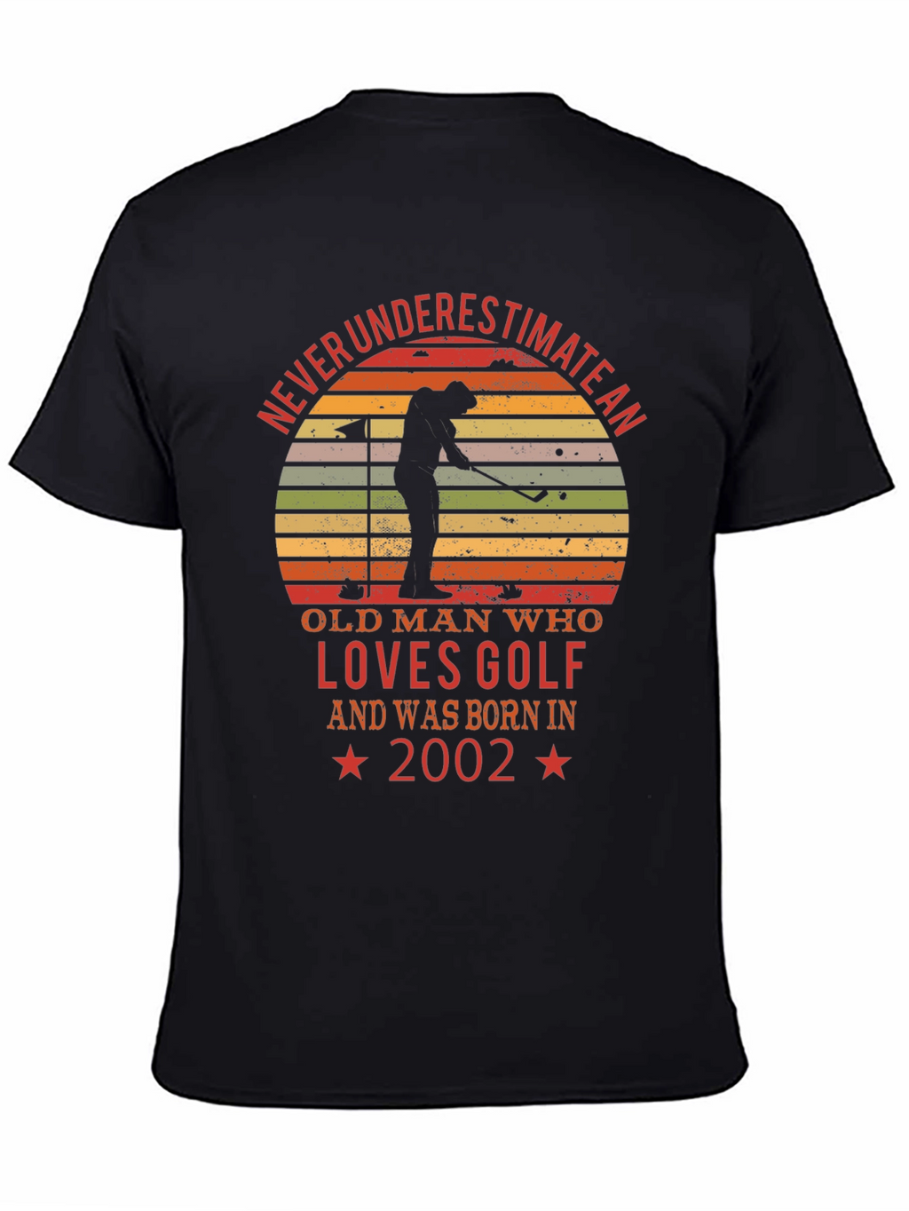 Old Man Golf Lover Born in 2002 T-Shirt
