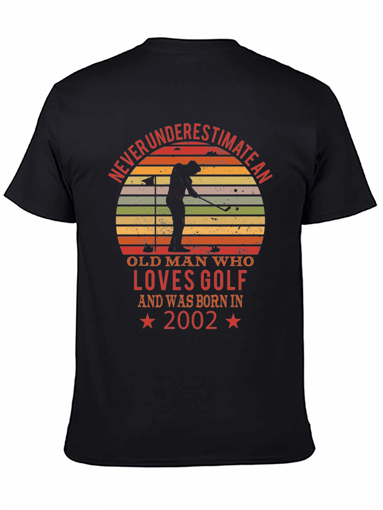 Old Man Golf Lover Born in 2002 T-Shirt