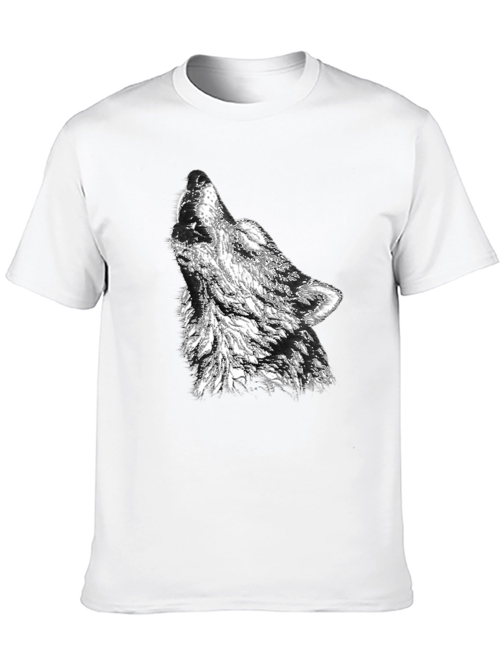 Black Wolf Graphic Print Tee