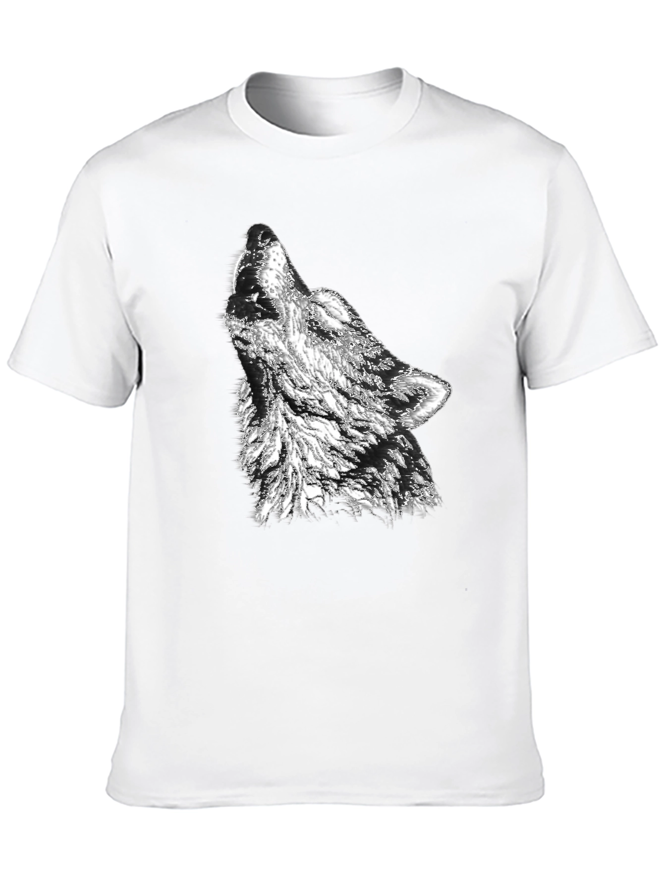 Black Wolf Graphic Print Tee