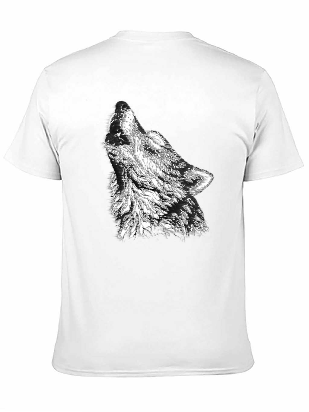 Black Wolf Graphic Print Tee