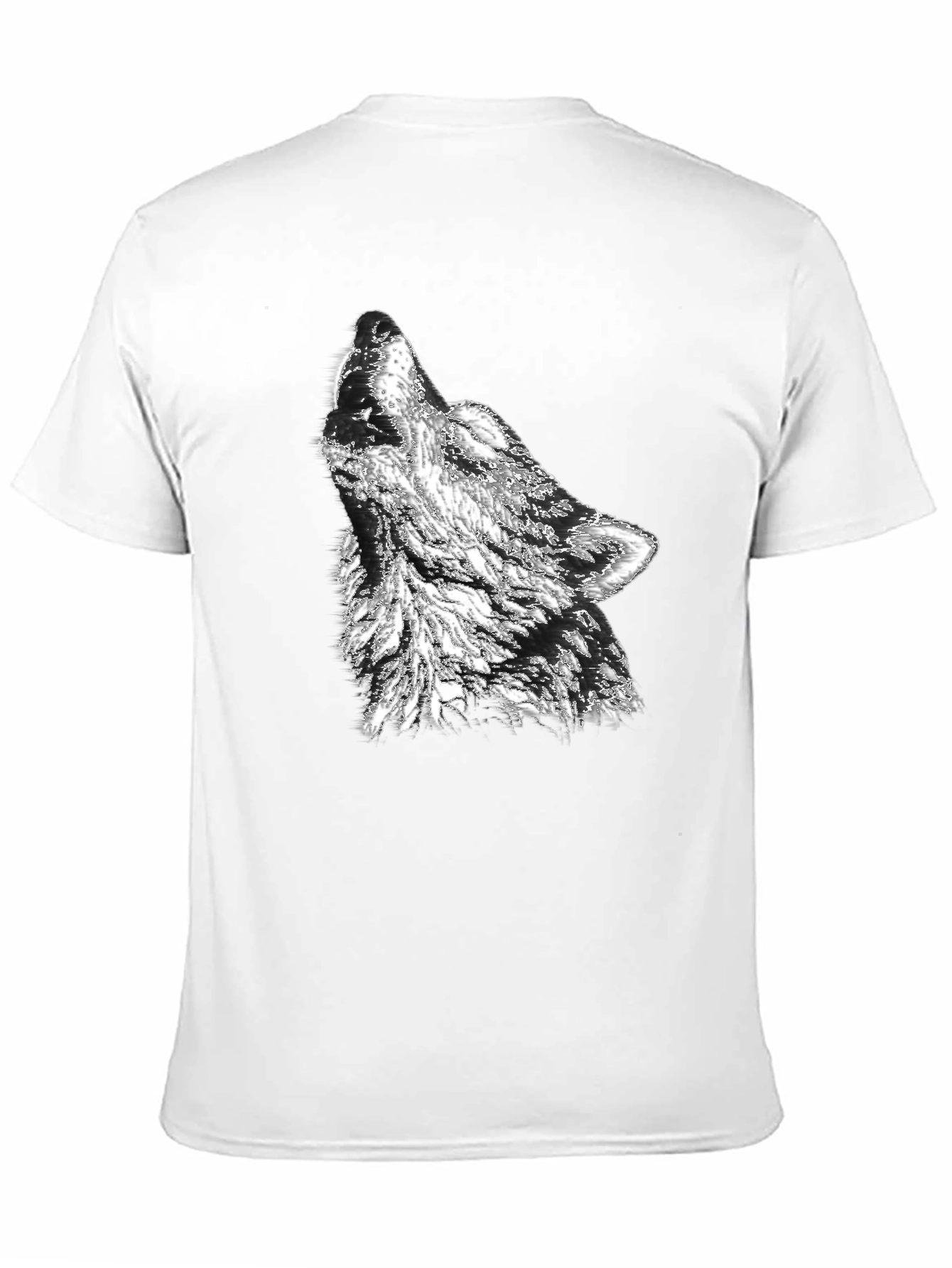 Black Wolf Graphic Print Tee