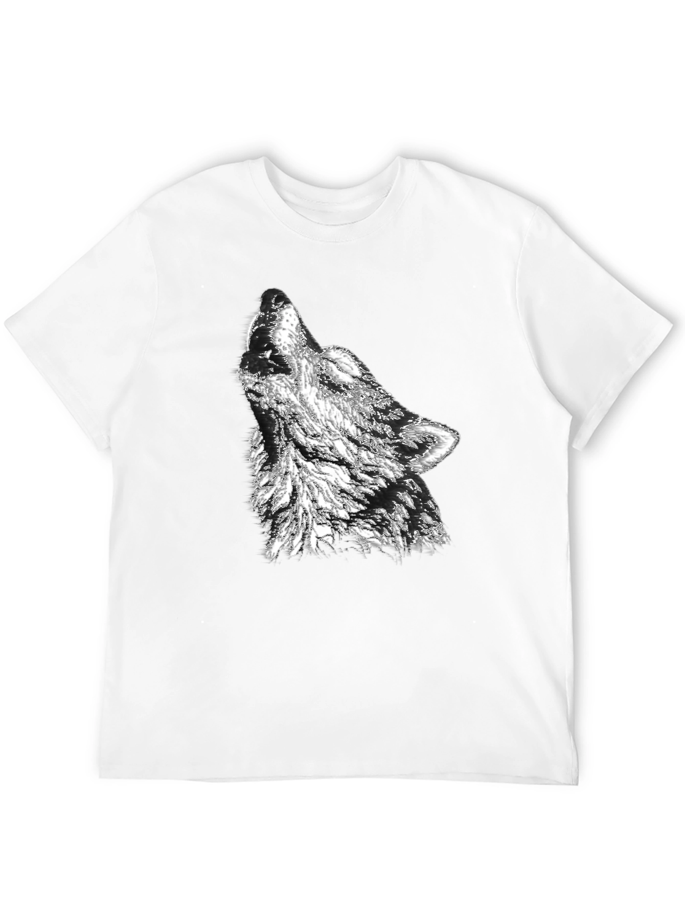 Black Wolf Graphic Print Tee