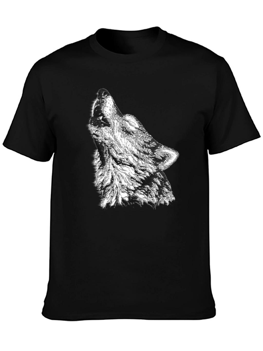 Black Wolf Graphic Print Tee