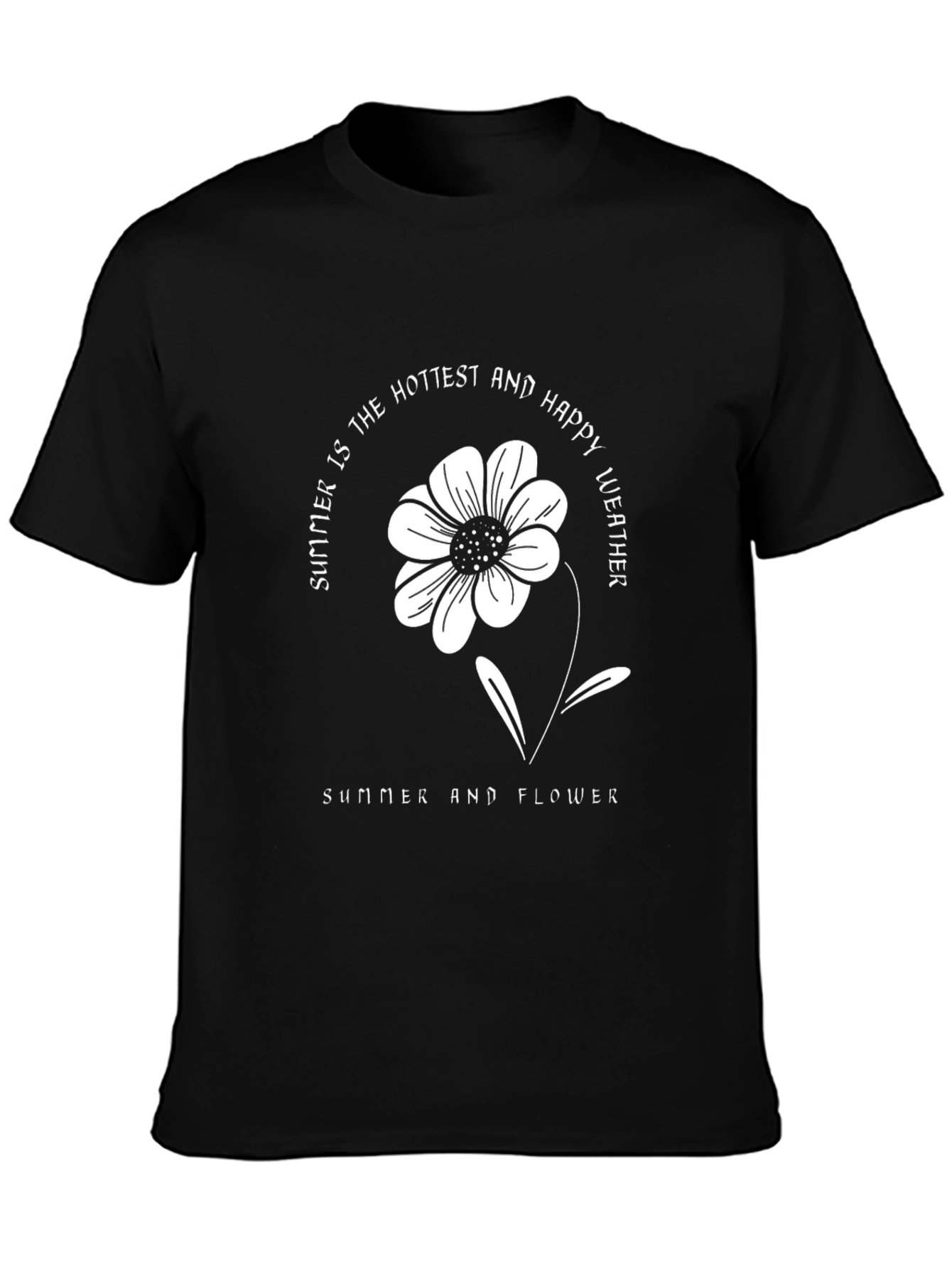 Summer Flower Graphic T-Shirt
