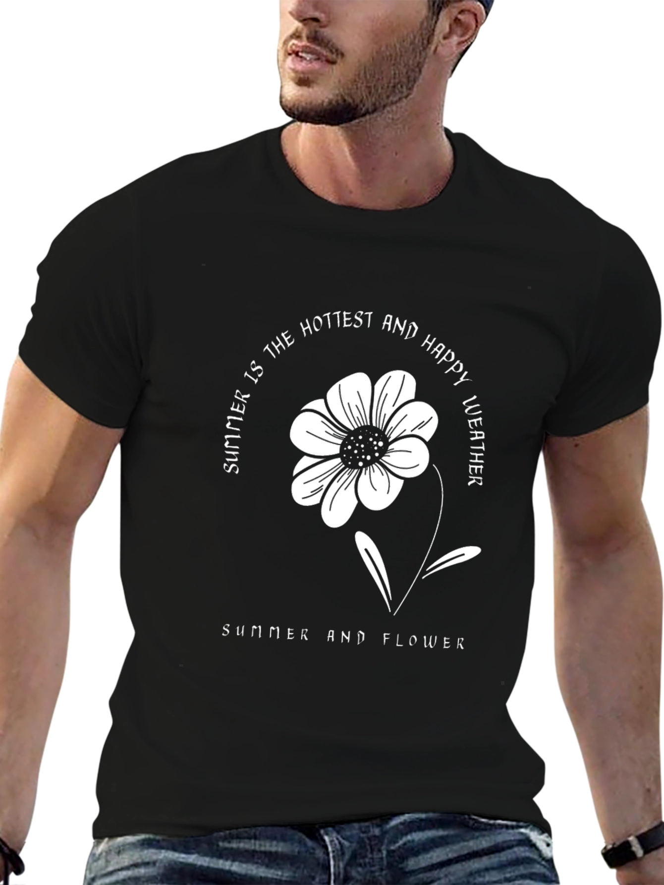 Summer Flower Graphic T-Shirt