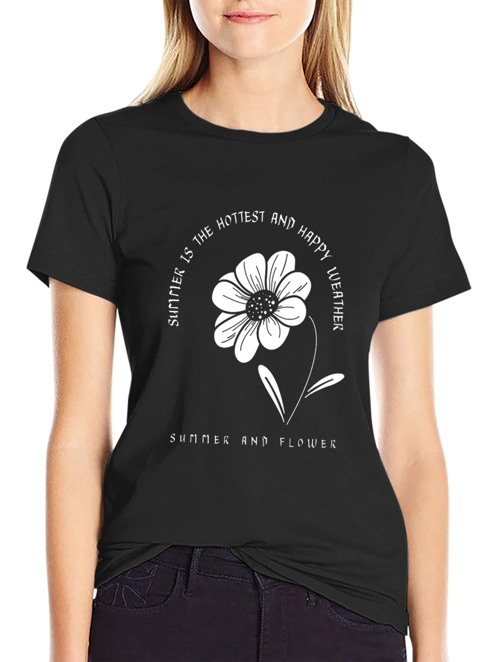 Summer Flower Graphic T-Shirt