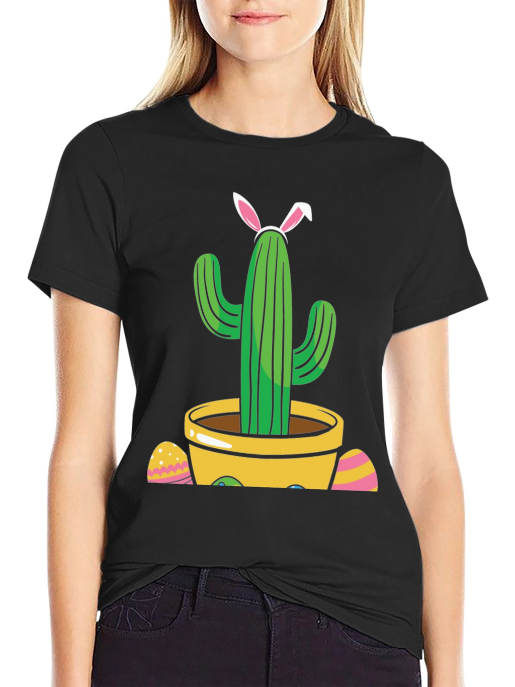 Cactus Easter Bunny T-Shirt