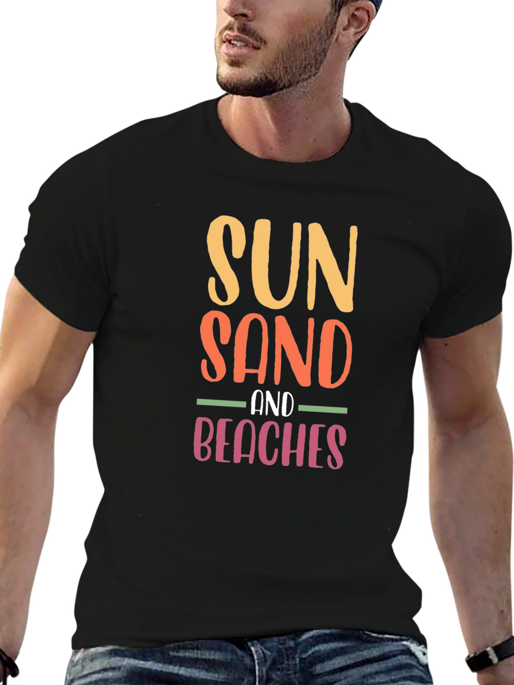 Sun Sand & Beaches Graphic Tee - Summer Vibes
