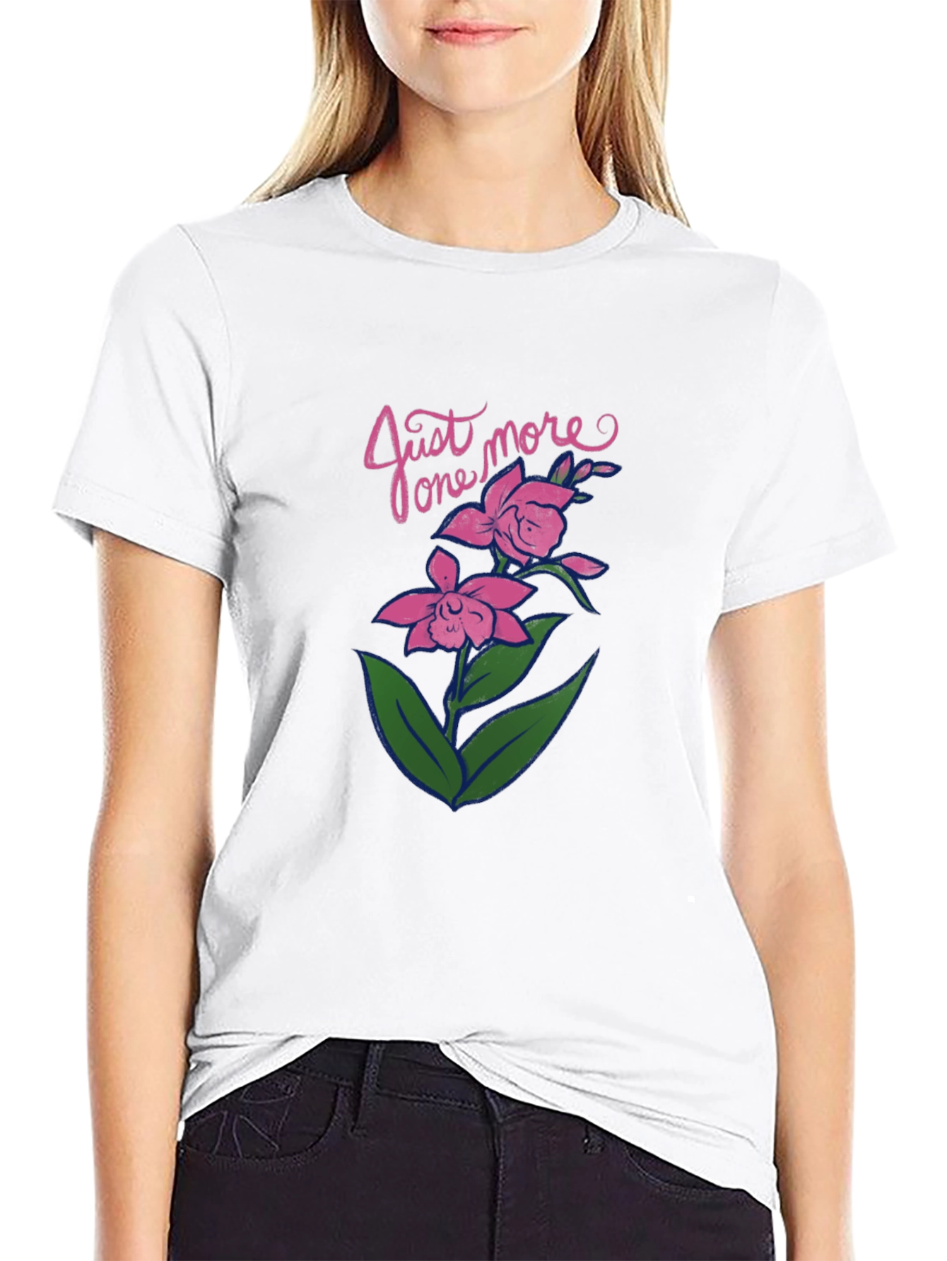 Just One More Flower Graphic Tee