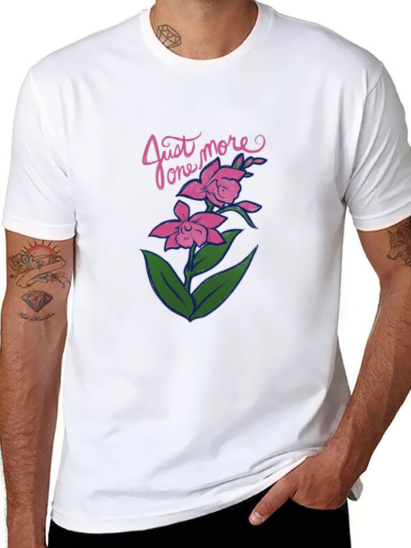 Just One More Flower Graphic Tee