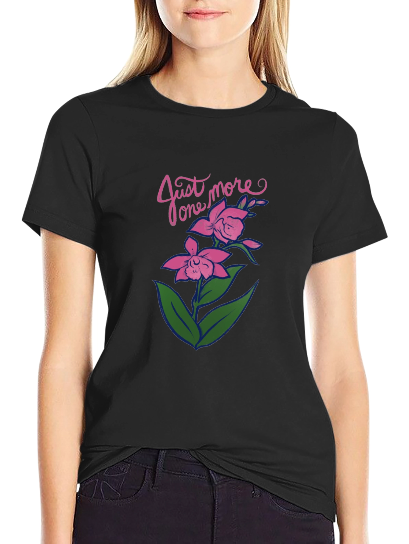 Just One More Flower Graphic Tee