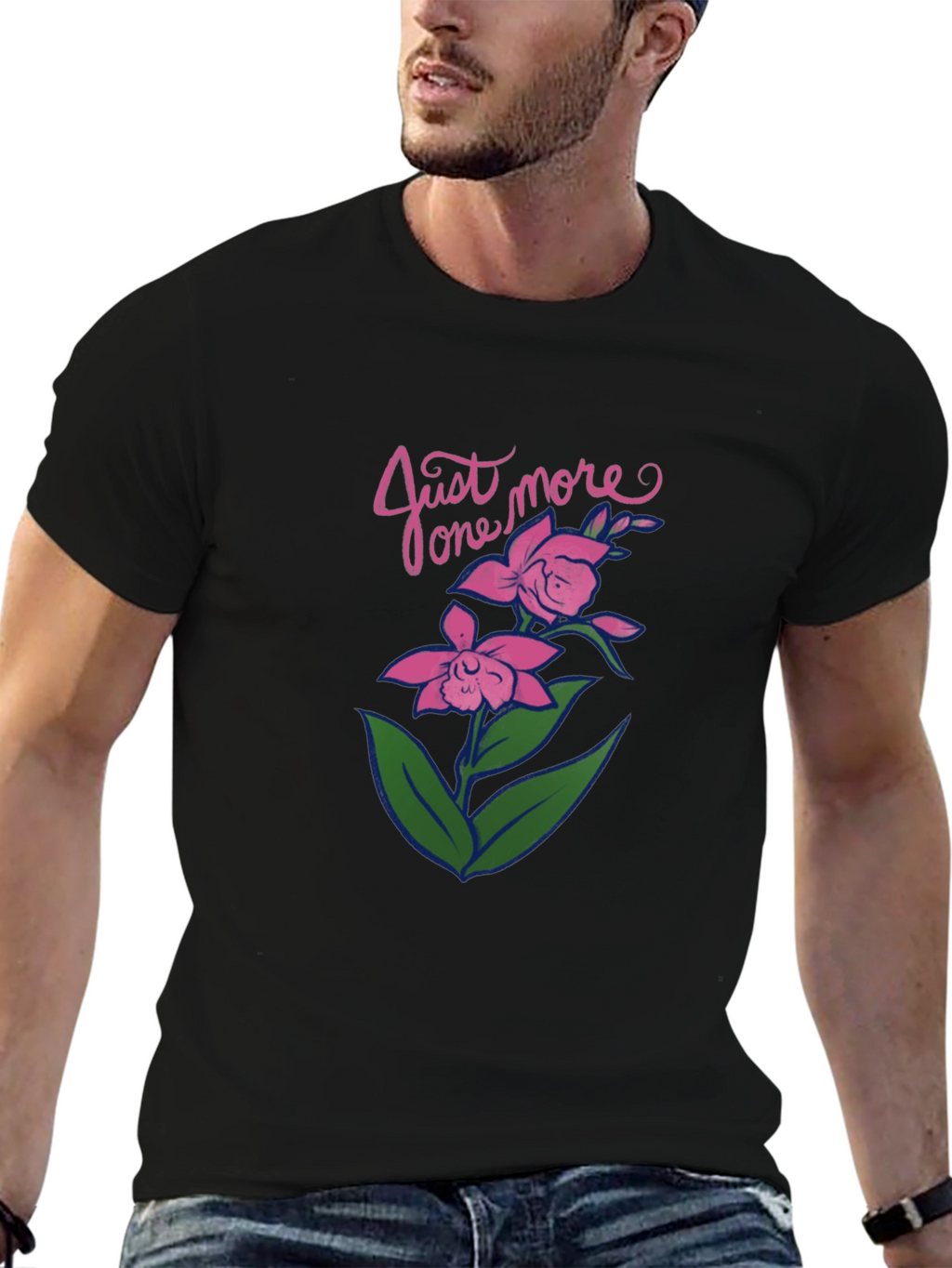 Just One More Flower Graphic Tee