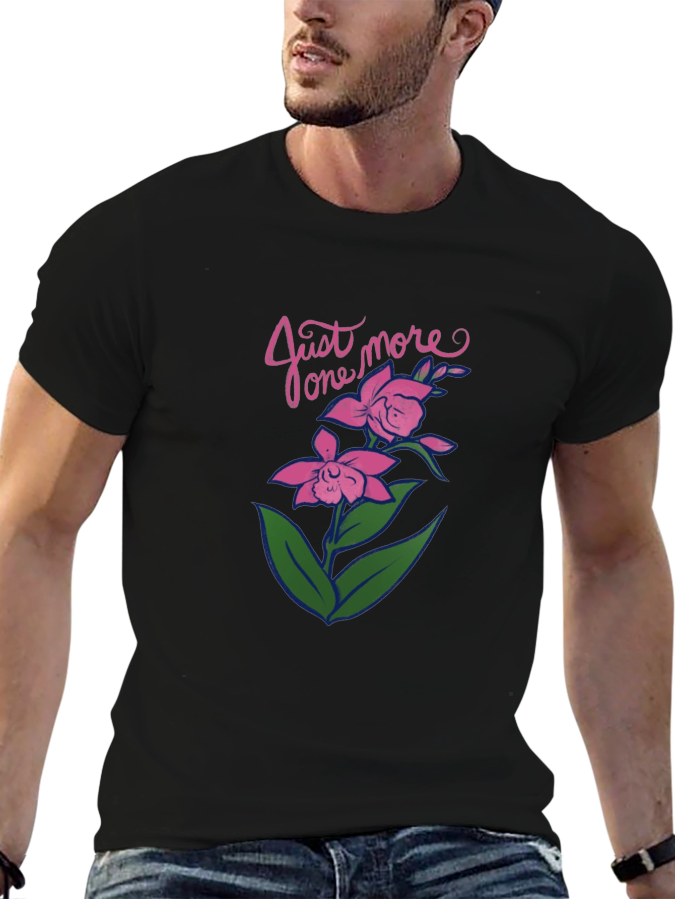 Just One More Flower Graphic Tee