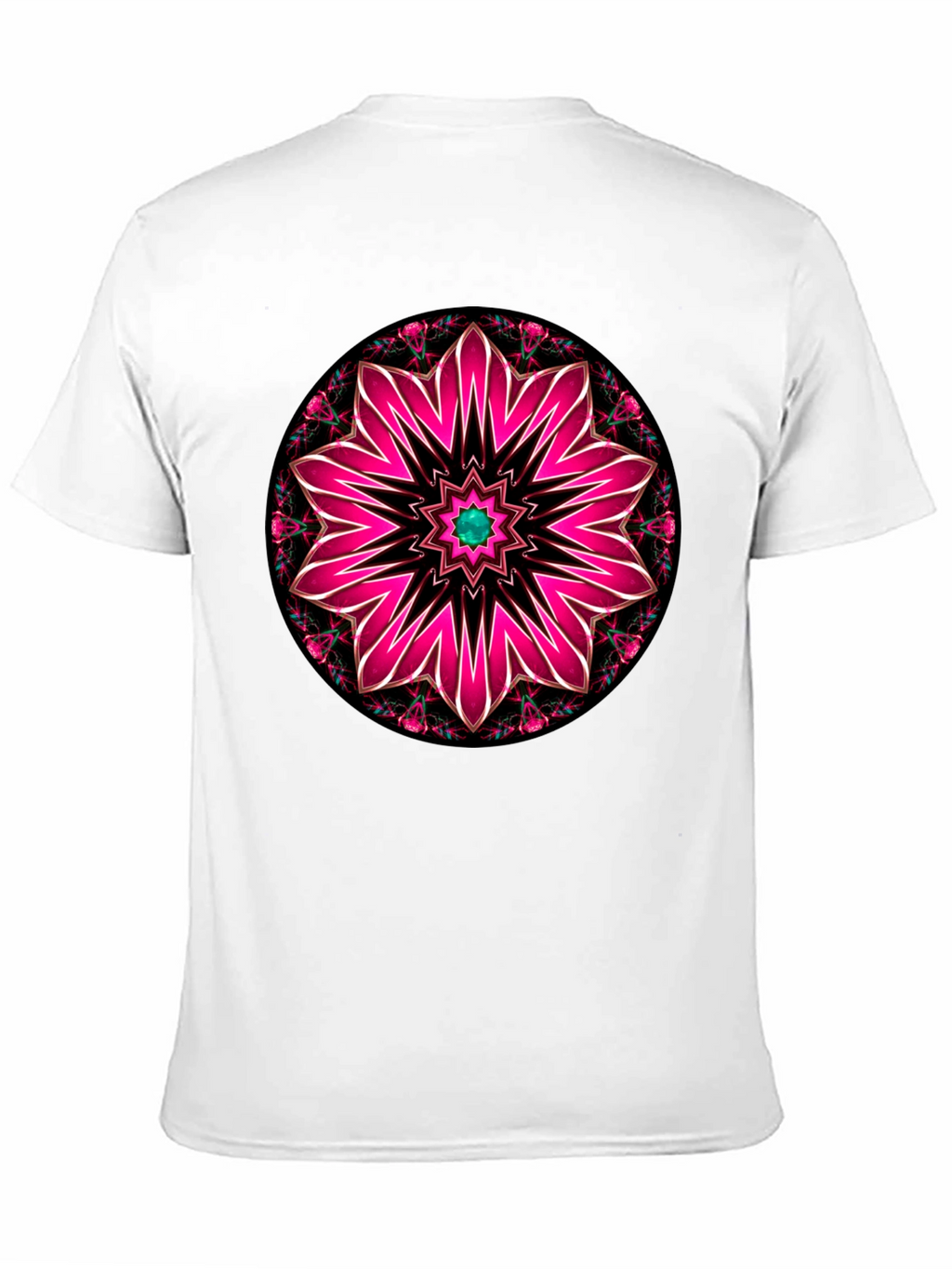 Floral Mandala Graphic Tee - Black