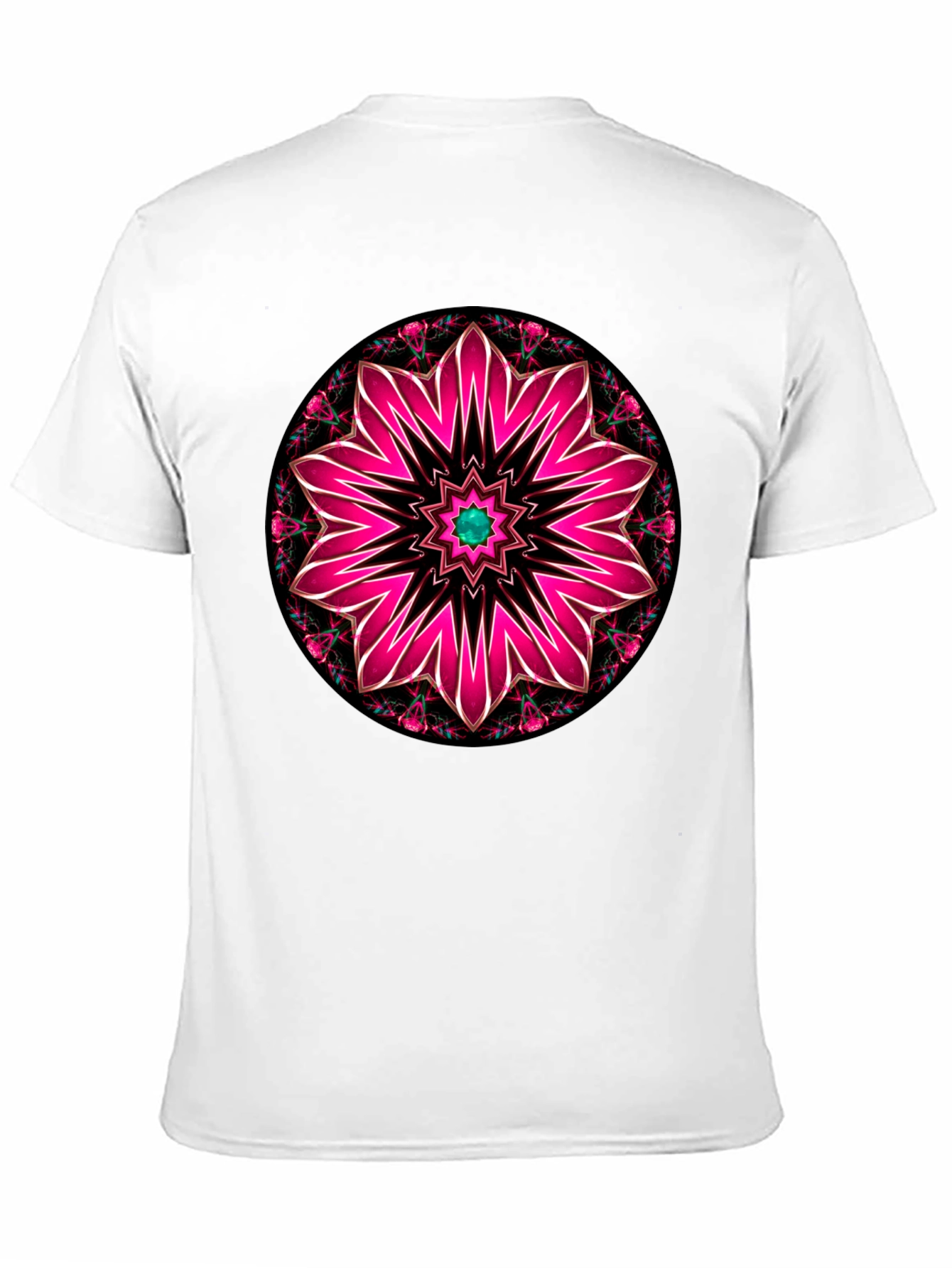 Floral Mandala Graphic Tee - Black