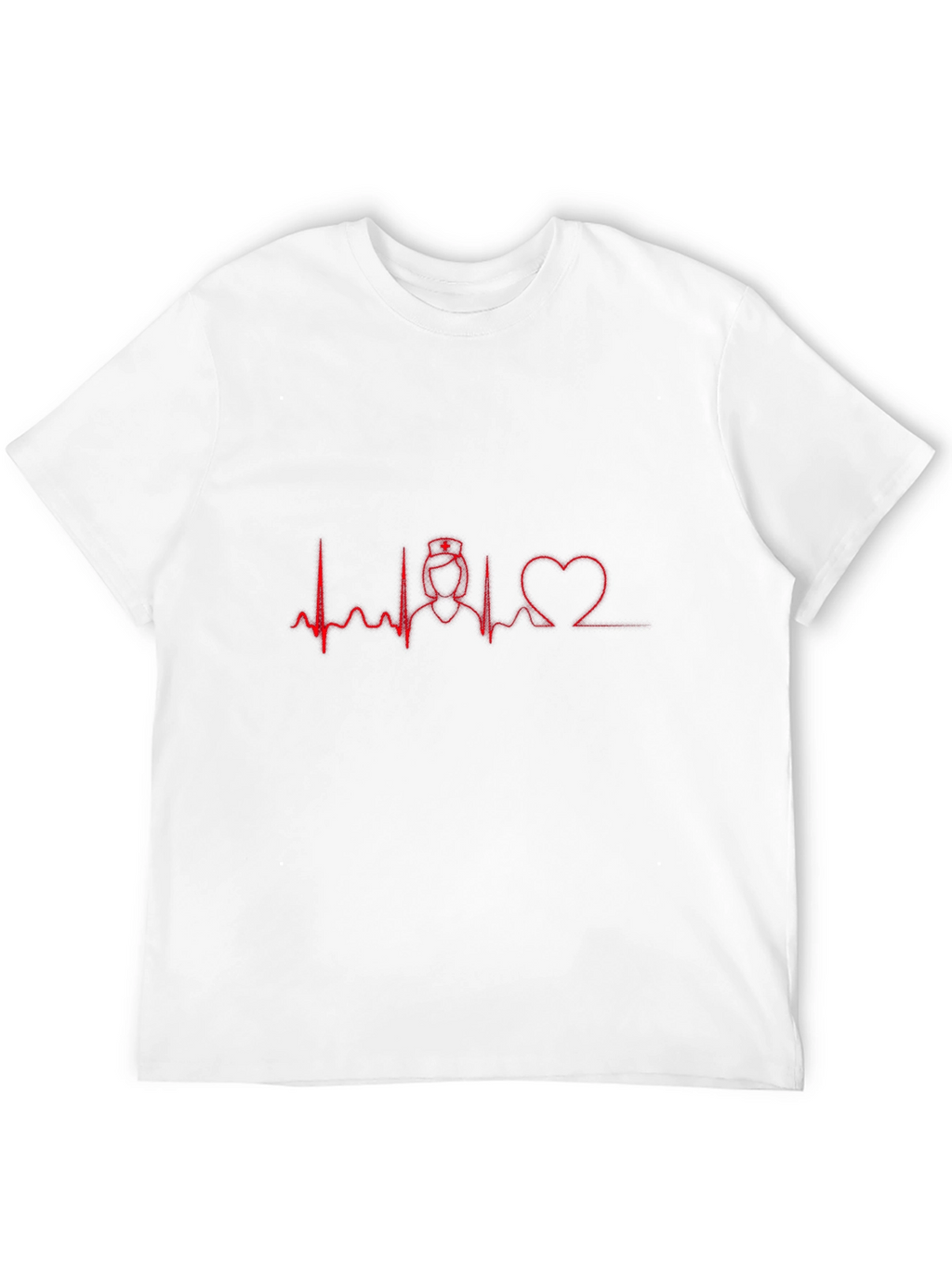 Nurse Heartbeat Graphic Tee - Black