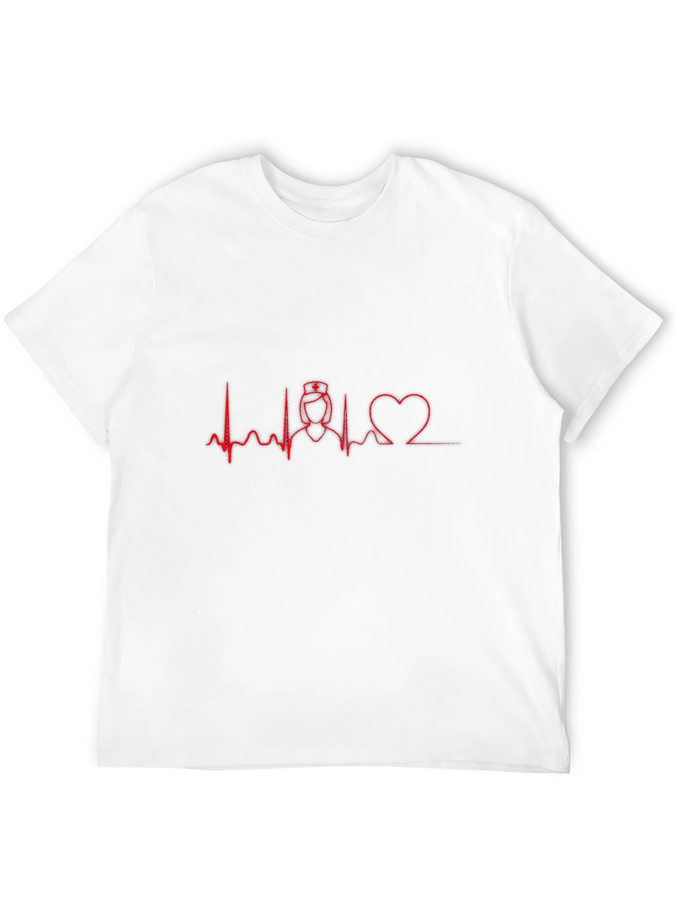 Nurse Heartbeat Graphic Tee - Black