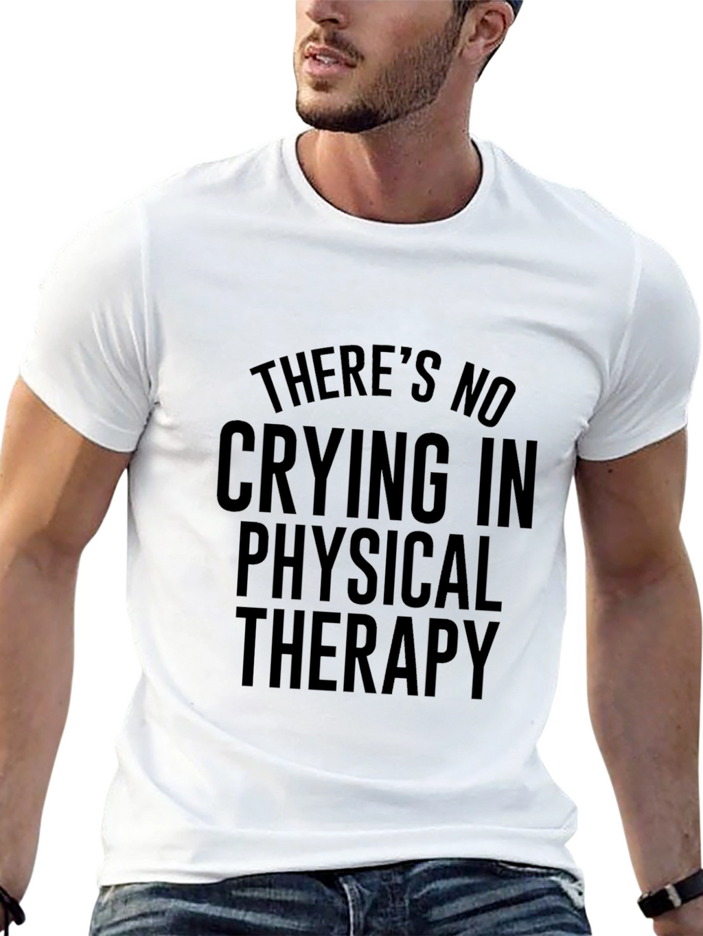 Funny Physical Therapy T-Shirt - No Crying in Therapy