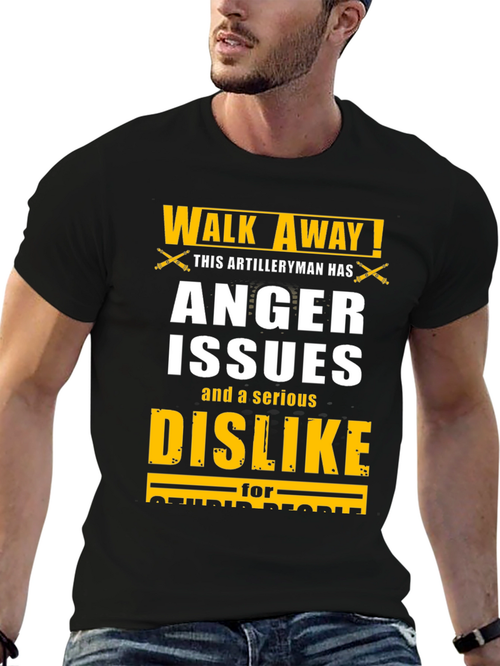 Walk Away Artilleryman Anger Issues T-Shirt
