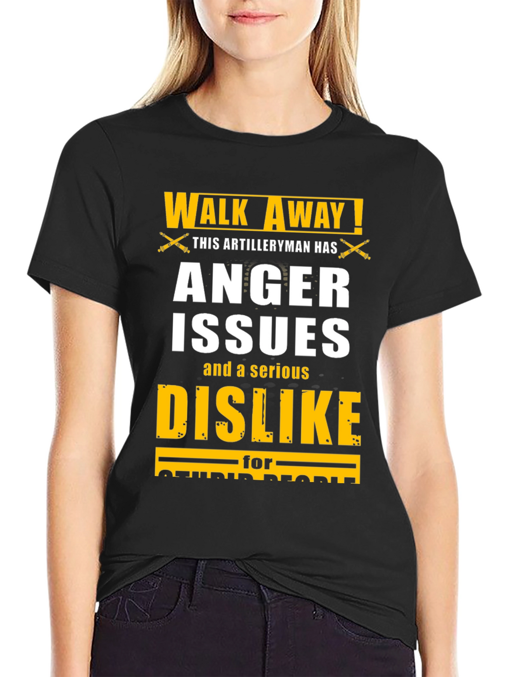 Walk Away Artilleryman Anger Issues T-Shirt