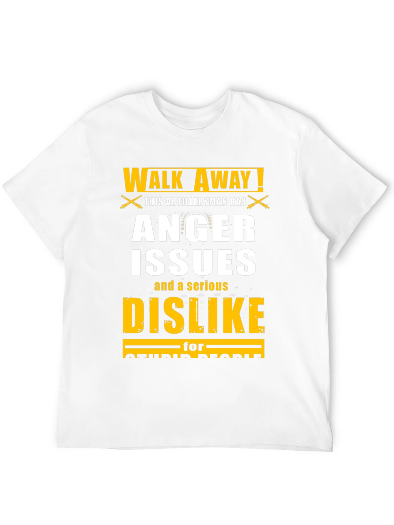 Walk Away Artilleryman Anger Issues T-Shirt