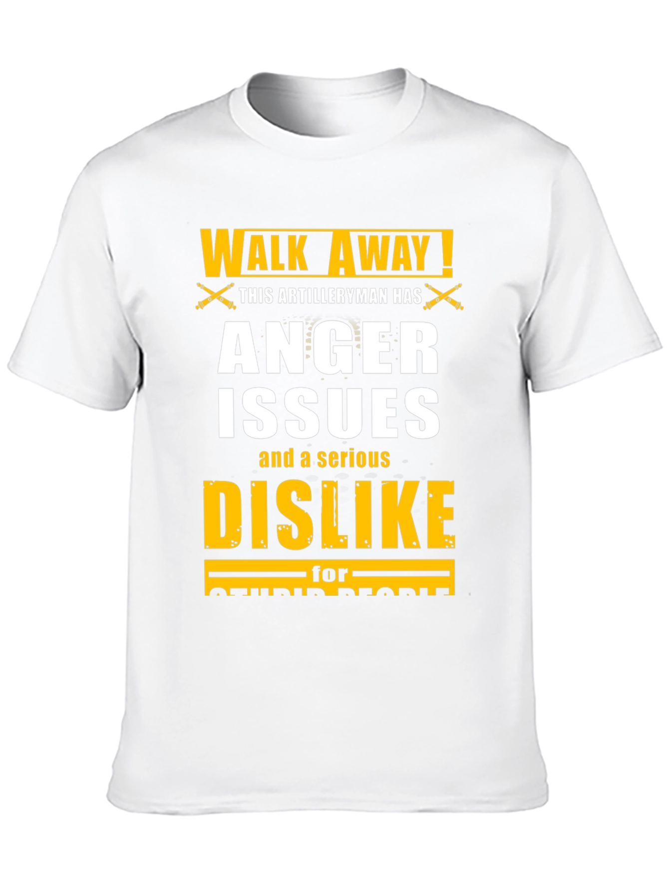 Walk Away Artilleryman Anger Issues T-Shirt