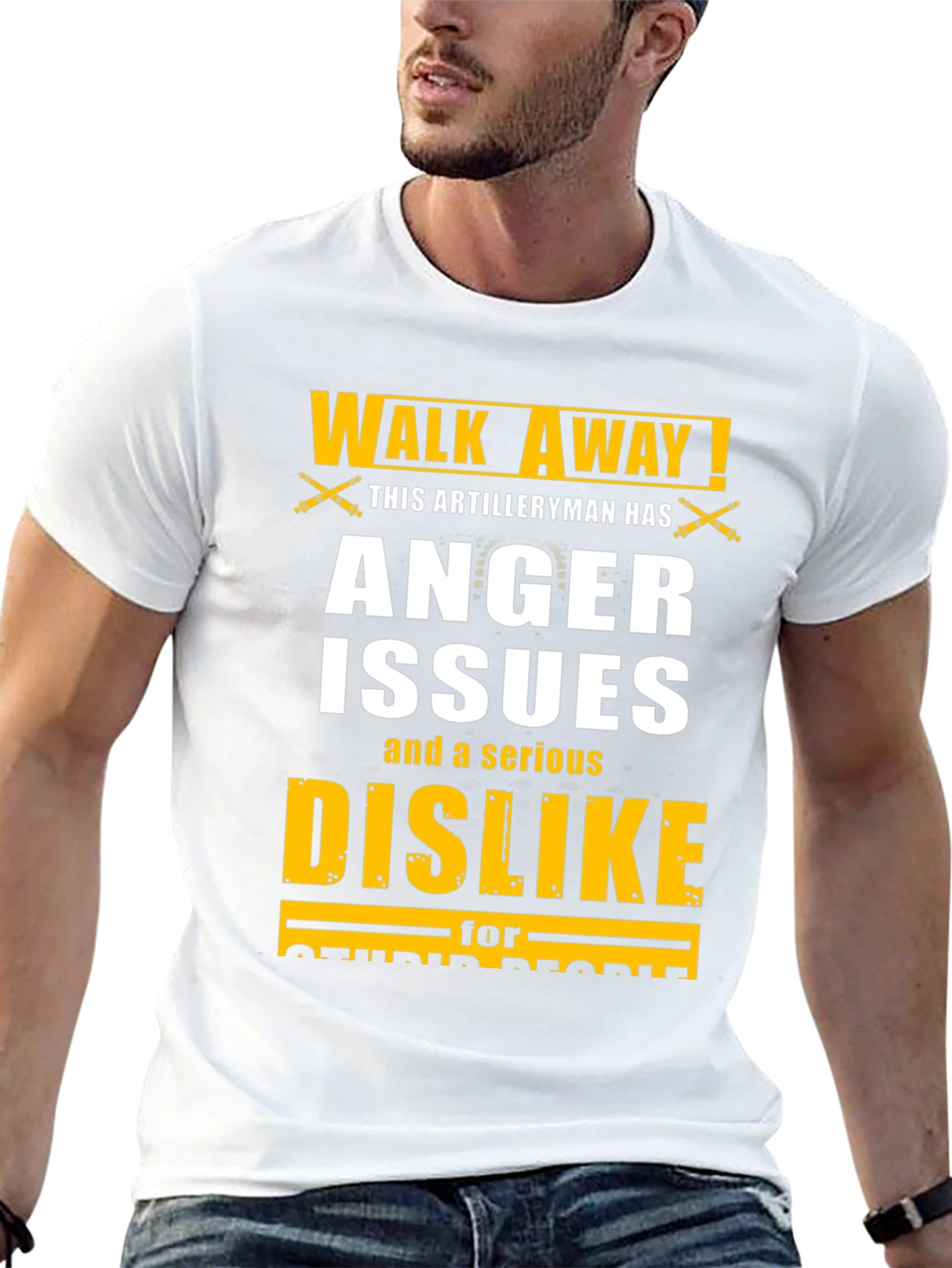 Walk Away Artilleryman Anger Issues T-Shirt