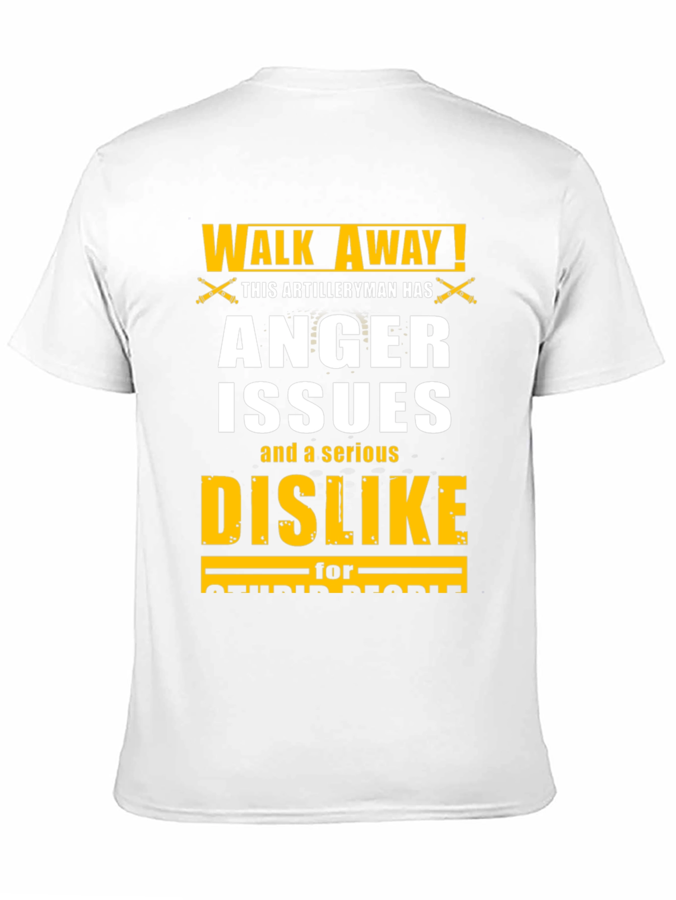 Walk Away Artilleryman Anger Issues T-Shirt