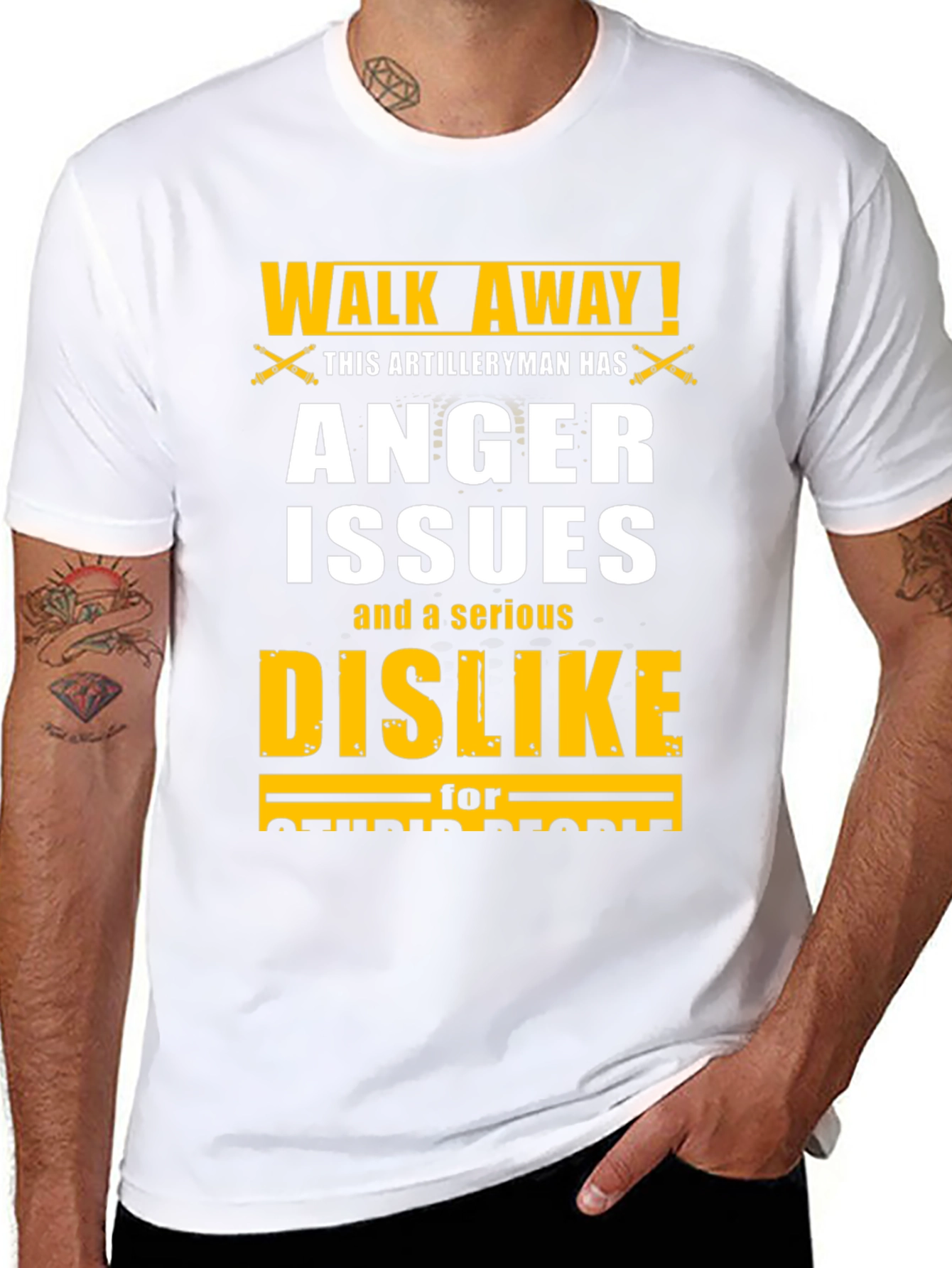 Walk Away Artilleryman Anger Issues T-Shirt